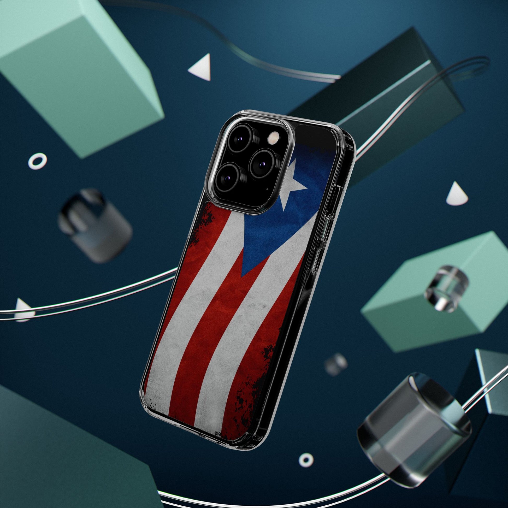 Puerto Rican Flag Art Inspired Iphone and Samsung Protective case