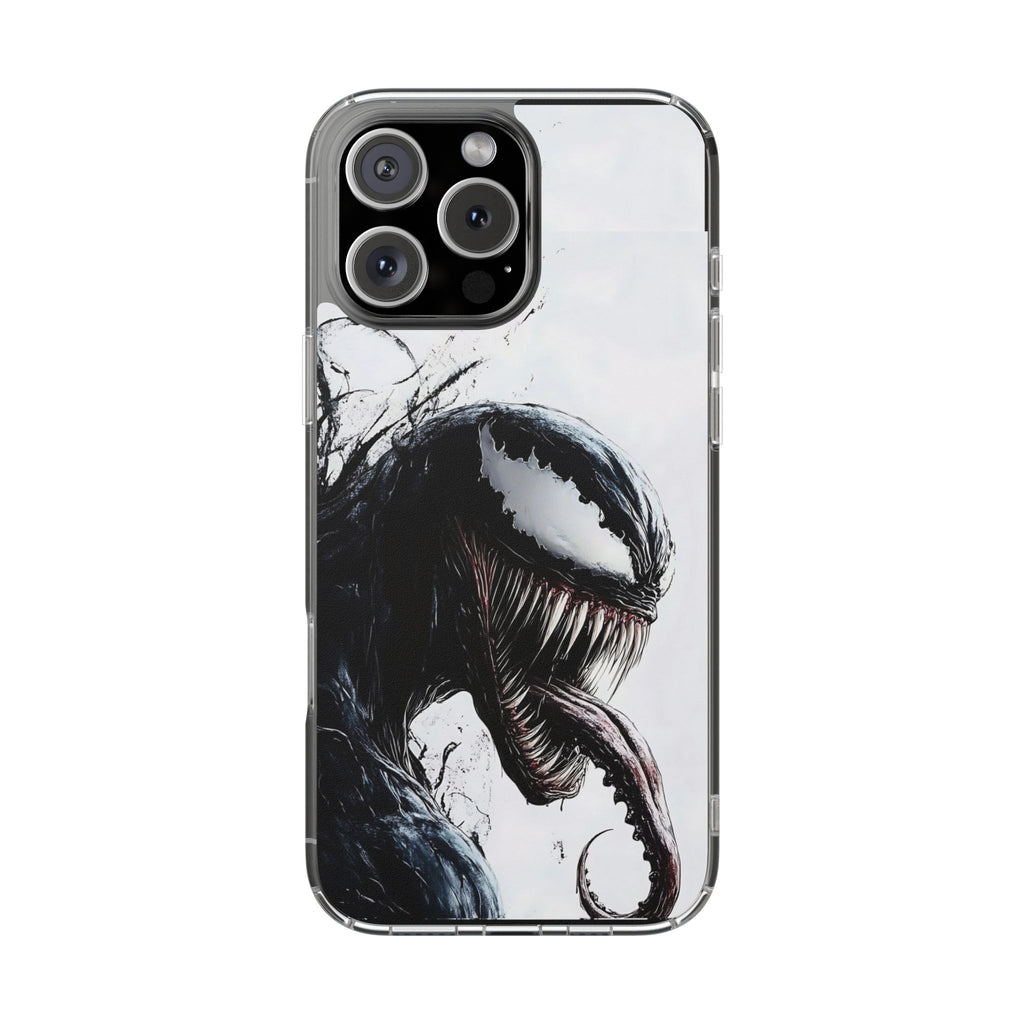 Phone Case, Venom Villain Comic Book Themed Clear Case for Select Phones,