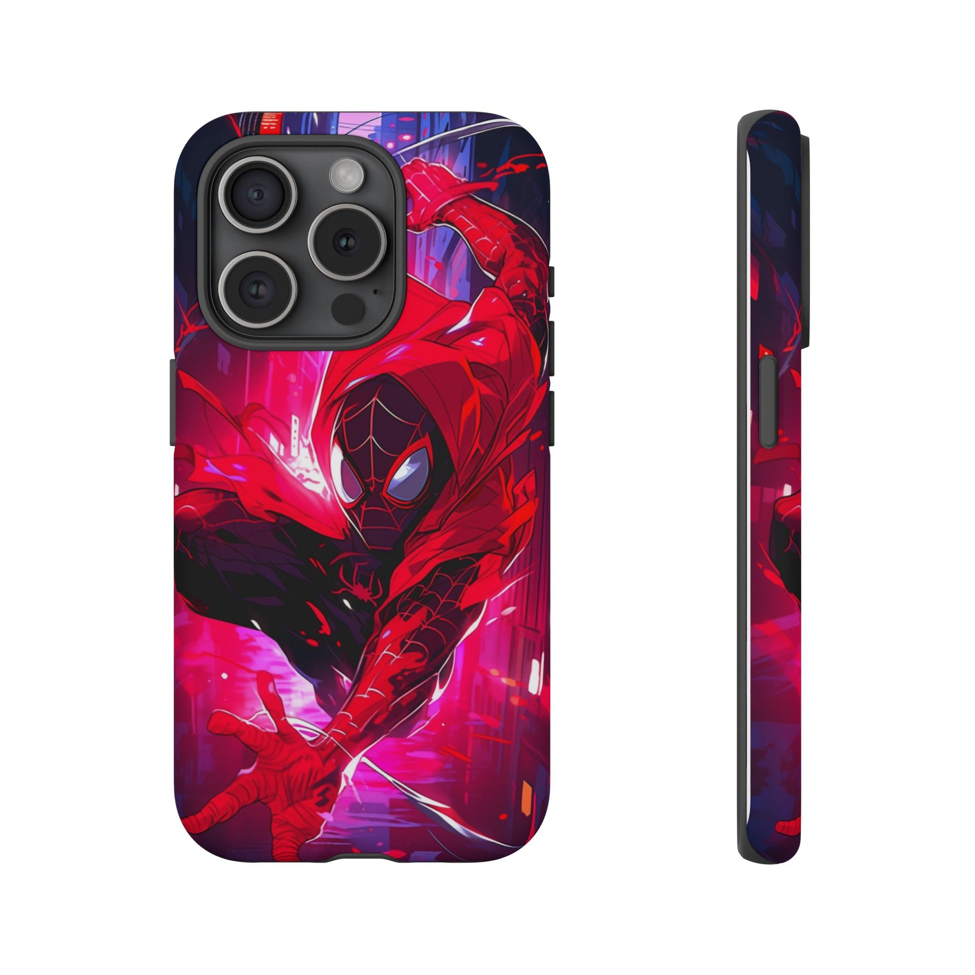 Miles Morales Spiderman Phone Case, Tough Cases for iPhones, Samsung, and Pixel