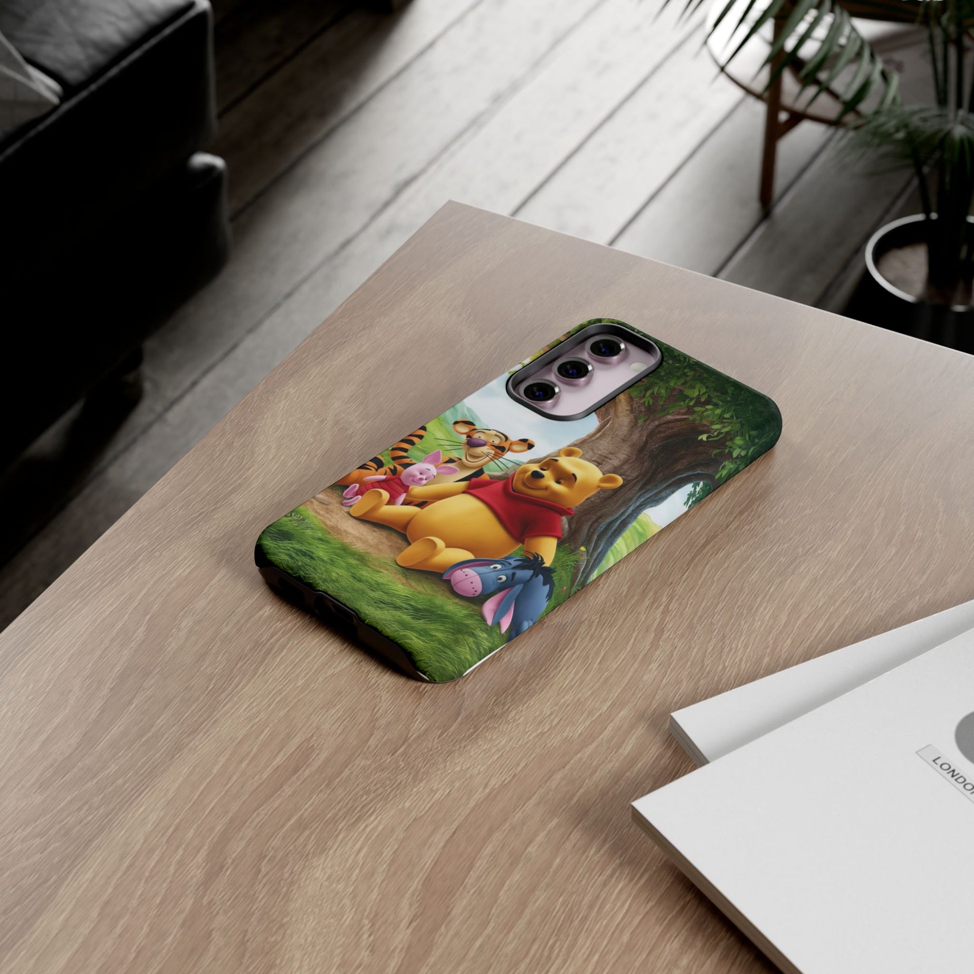Cute Pooh Bear Phone Case, Tough Cases, Disney Phone for iPhones, Samsung, and Pixel