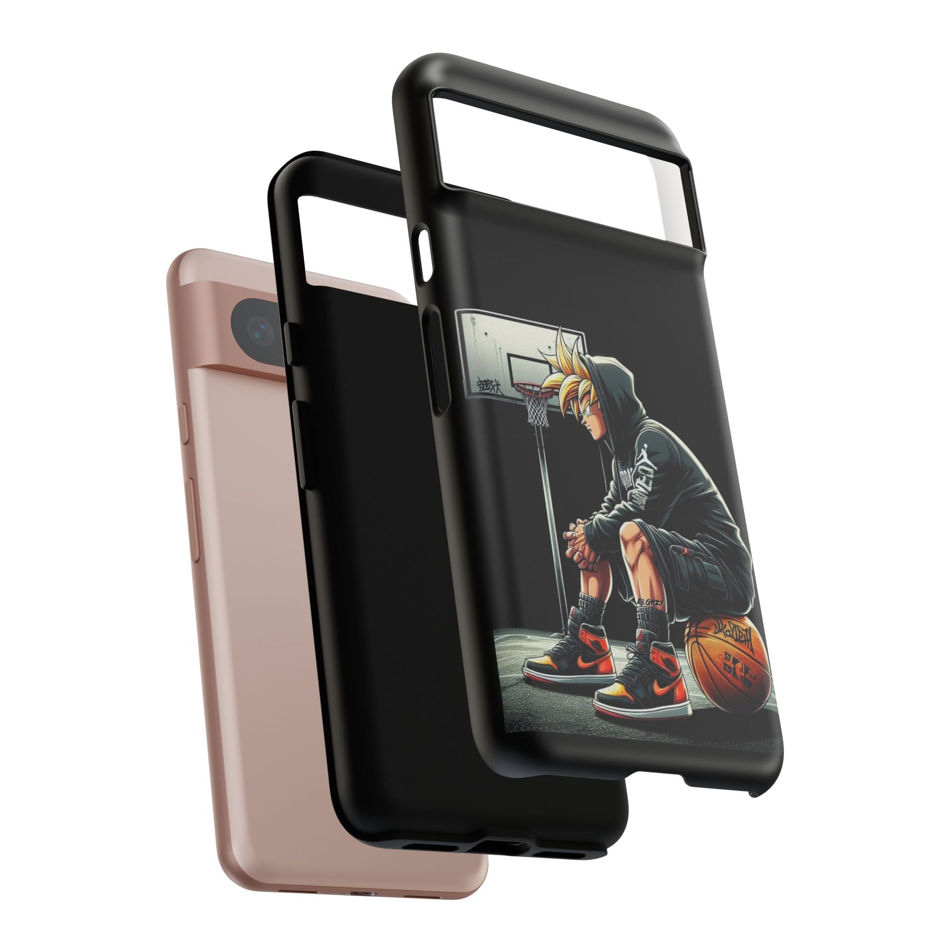 Son Goku Basketball Tough Cases for iPhones, Samsung, and Pixel