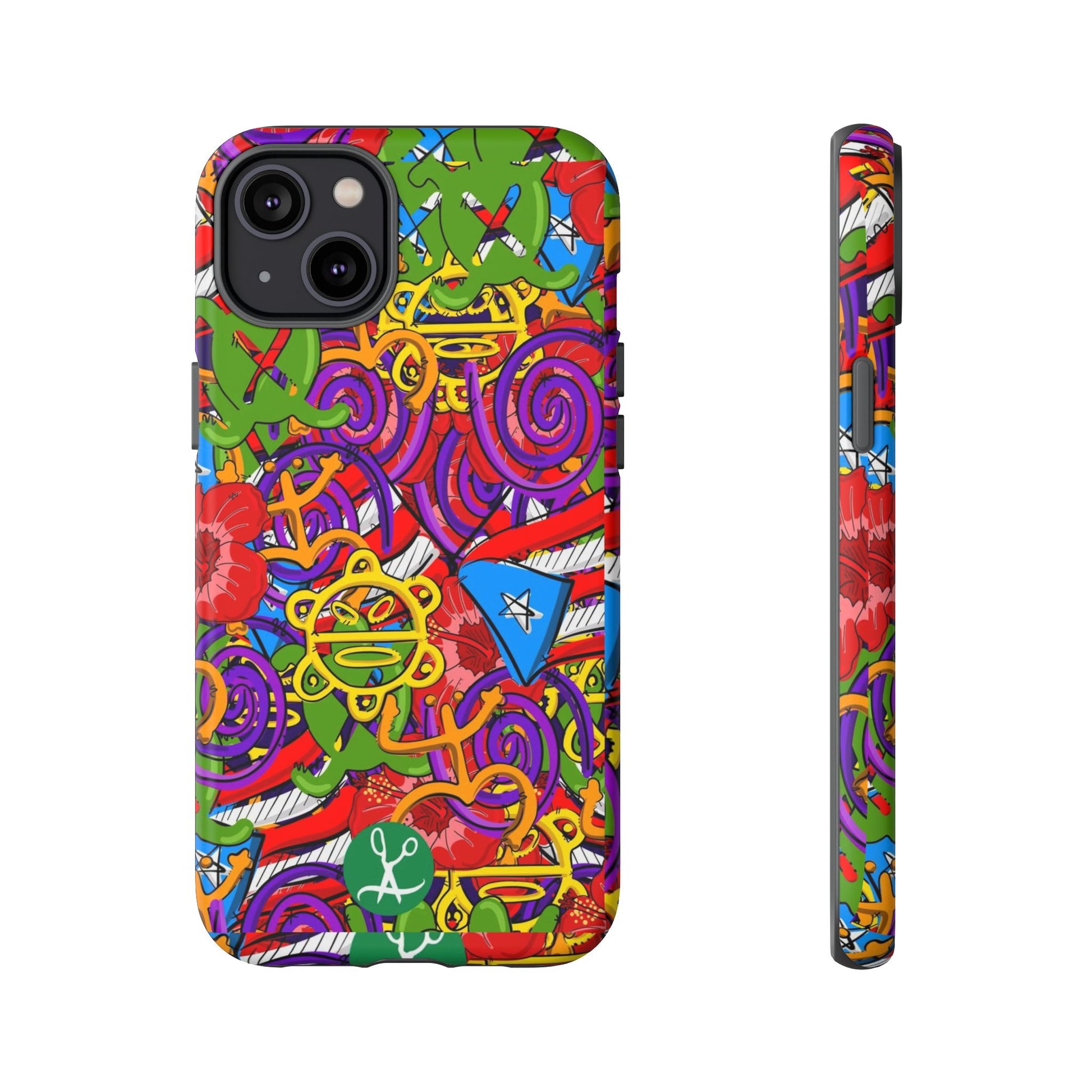 Puerto Rico Taino Tribal Art Tough Cases for iPhones, Samsung, and Pixel