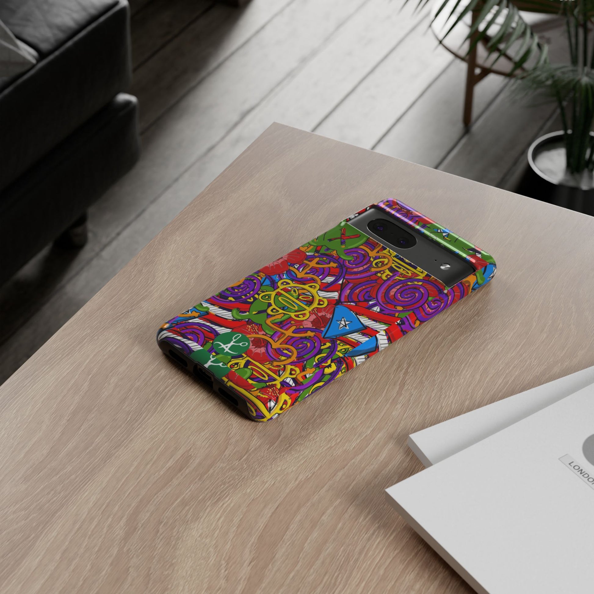 Puerto Rico Taino Tribal Art Tough Cases for iPhones, Samsung, and Pixel