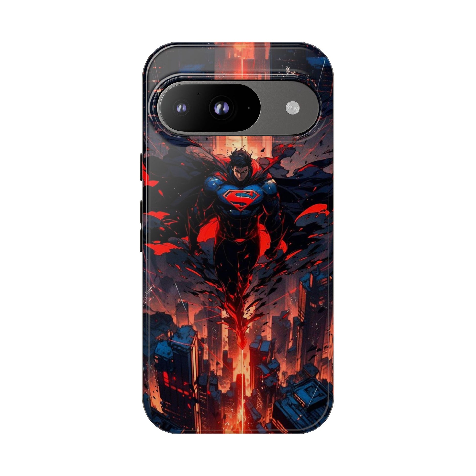 Anime Superman Tough Cases for iPhones, Samsung, and Pixel