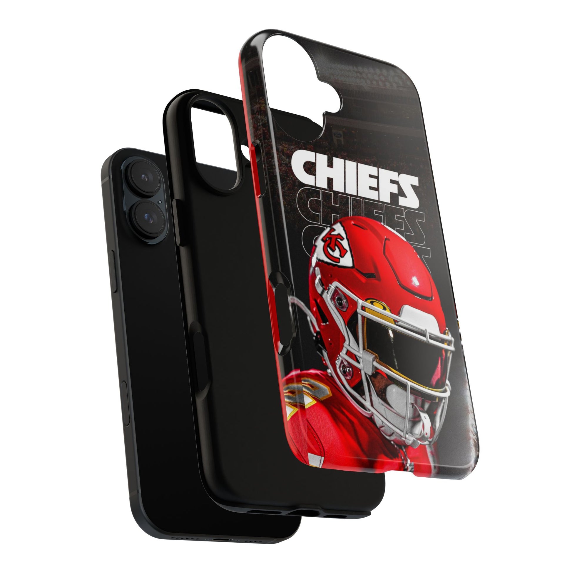 Kansas City Chiefs Football Helmet Logo Tough Cases for iPhones, Samsung, and Pixel