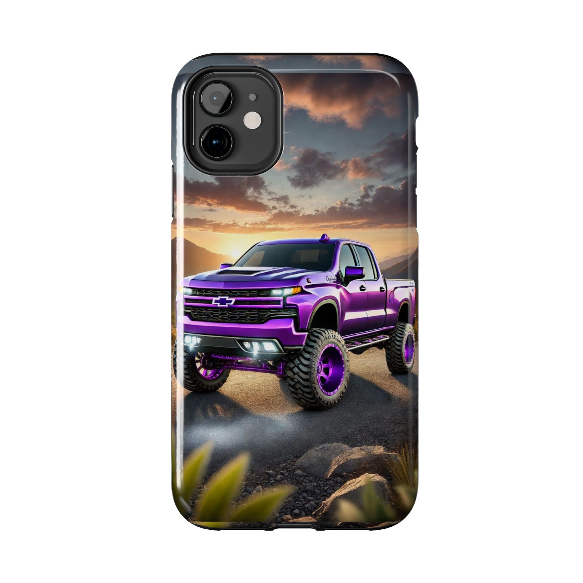 Purple Silverado art Phone Cases for Iphones & Samsung Phones Durable