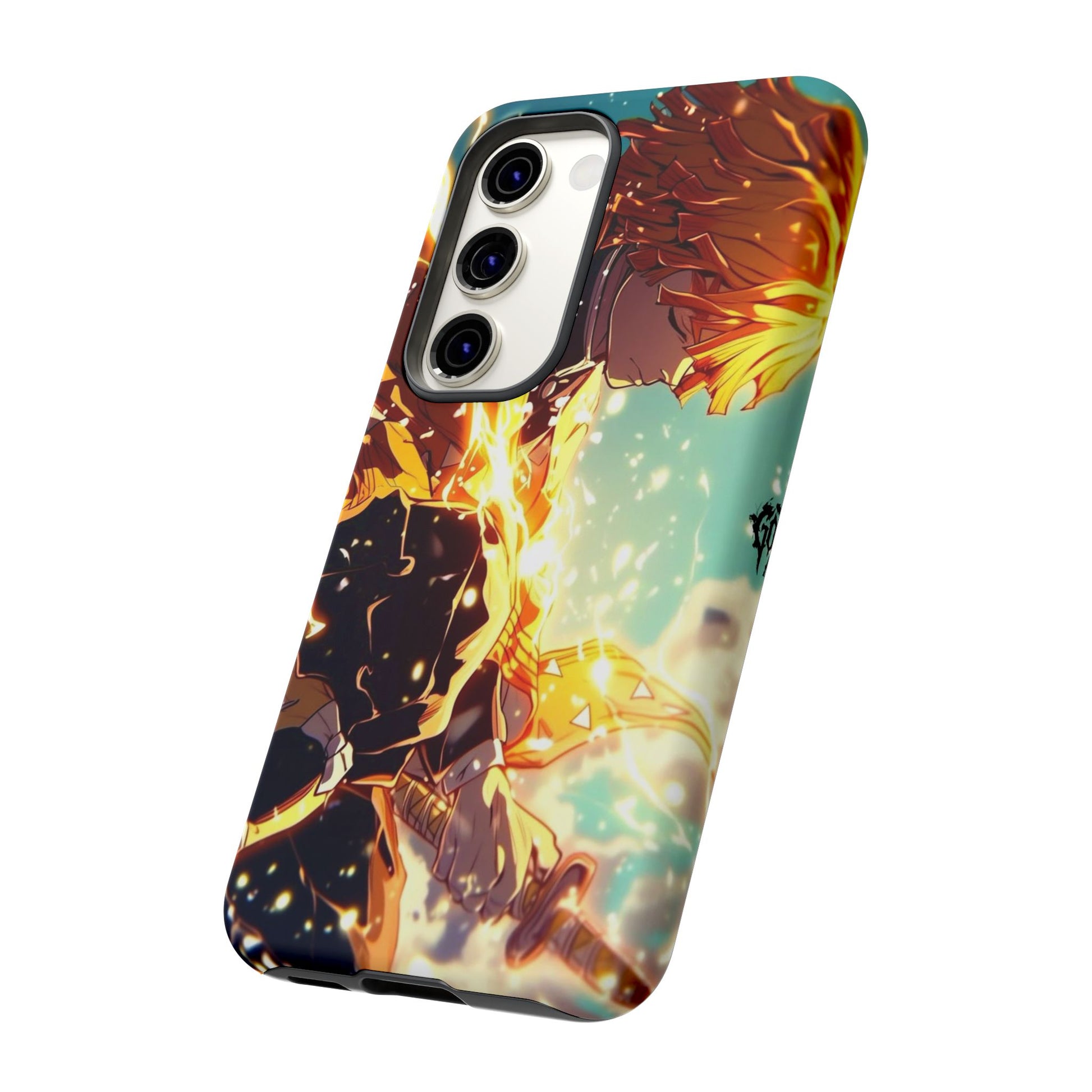 Demon Slayer Zenitsu Anime Theme Phone Case, Tough Cases for iPhones, Samsung, and Pixel