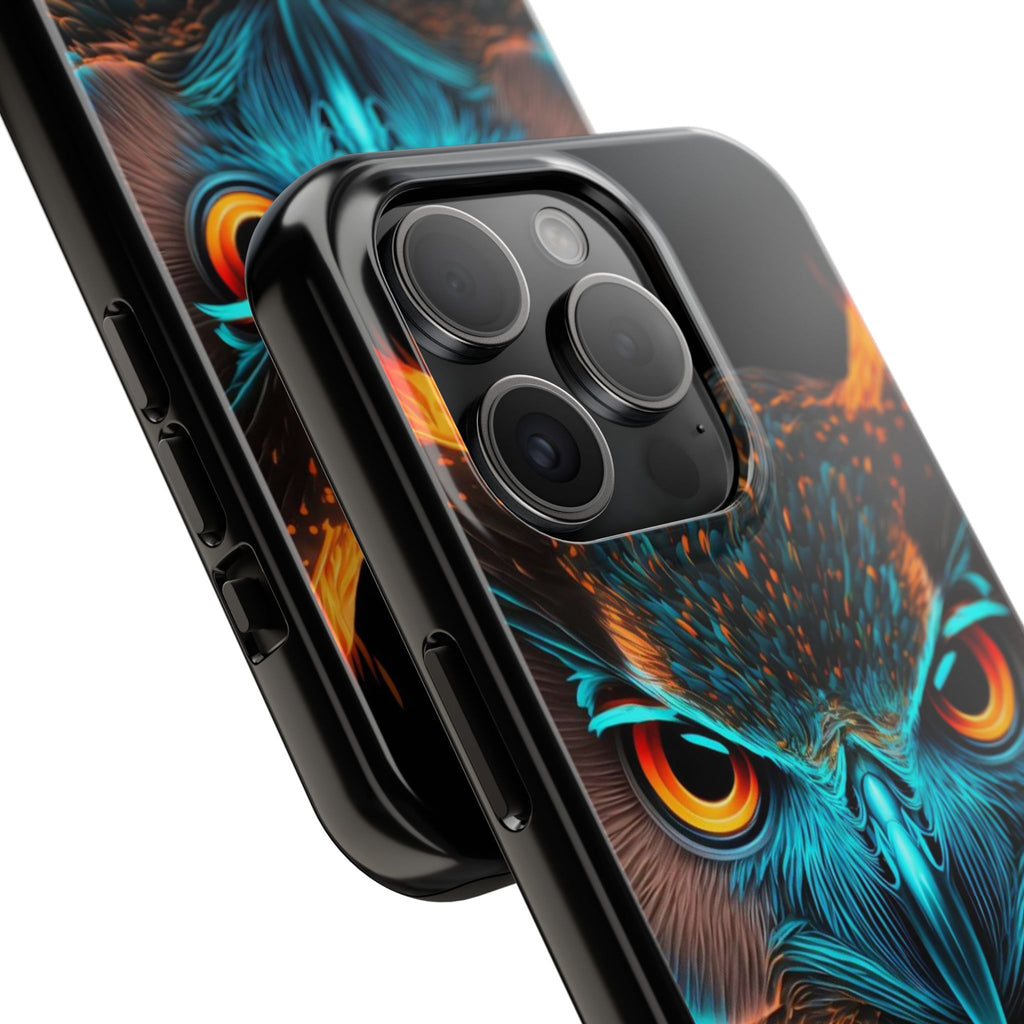 Neon Owl Theme Phone Cases for iPhones & Samsung Phones