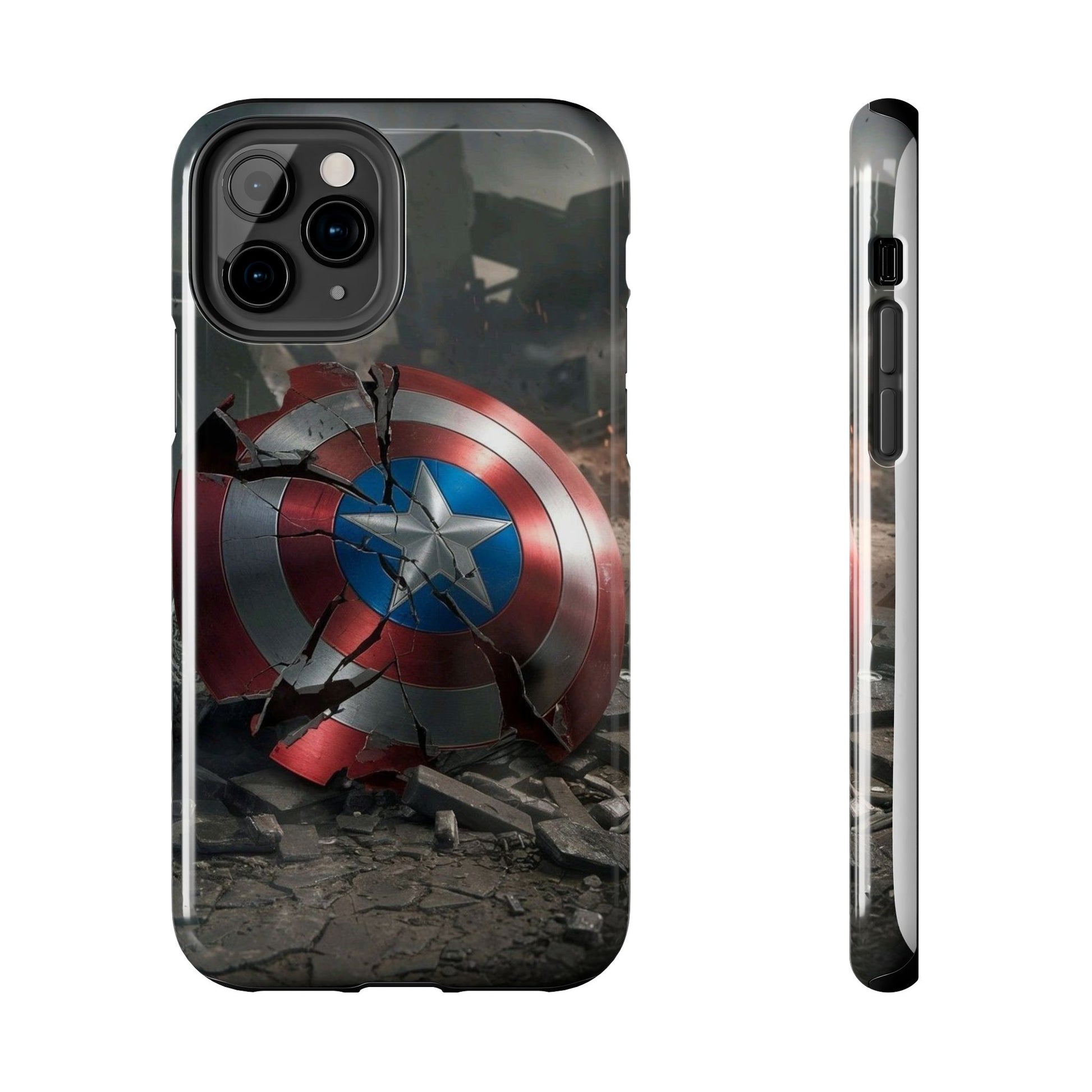Capt. America Shield Tough Phone Cases for Iphones & Samsung Phones Durable