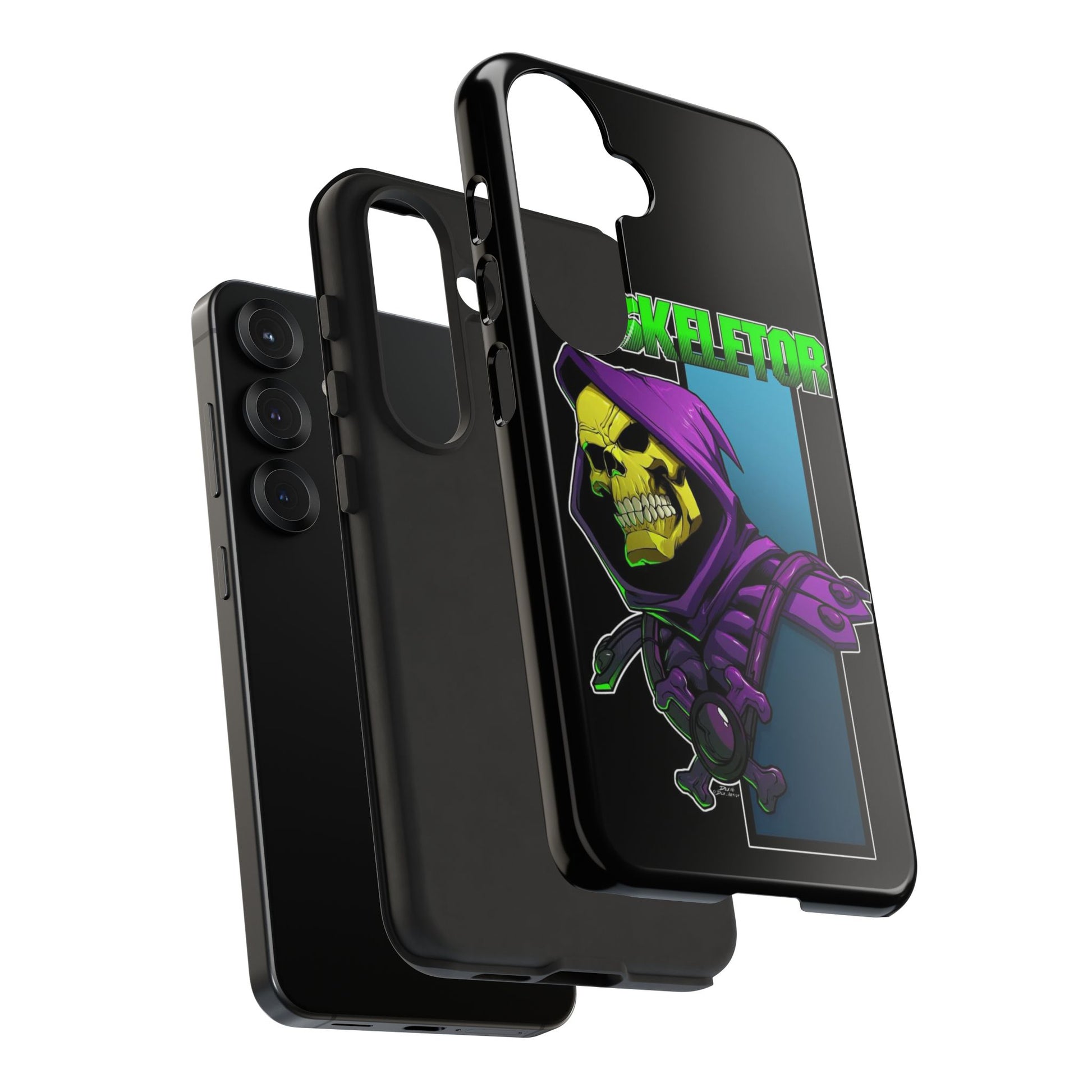 Skeletor Tough Cases for iPhones, Samsung, and Pixel