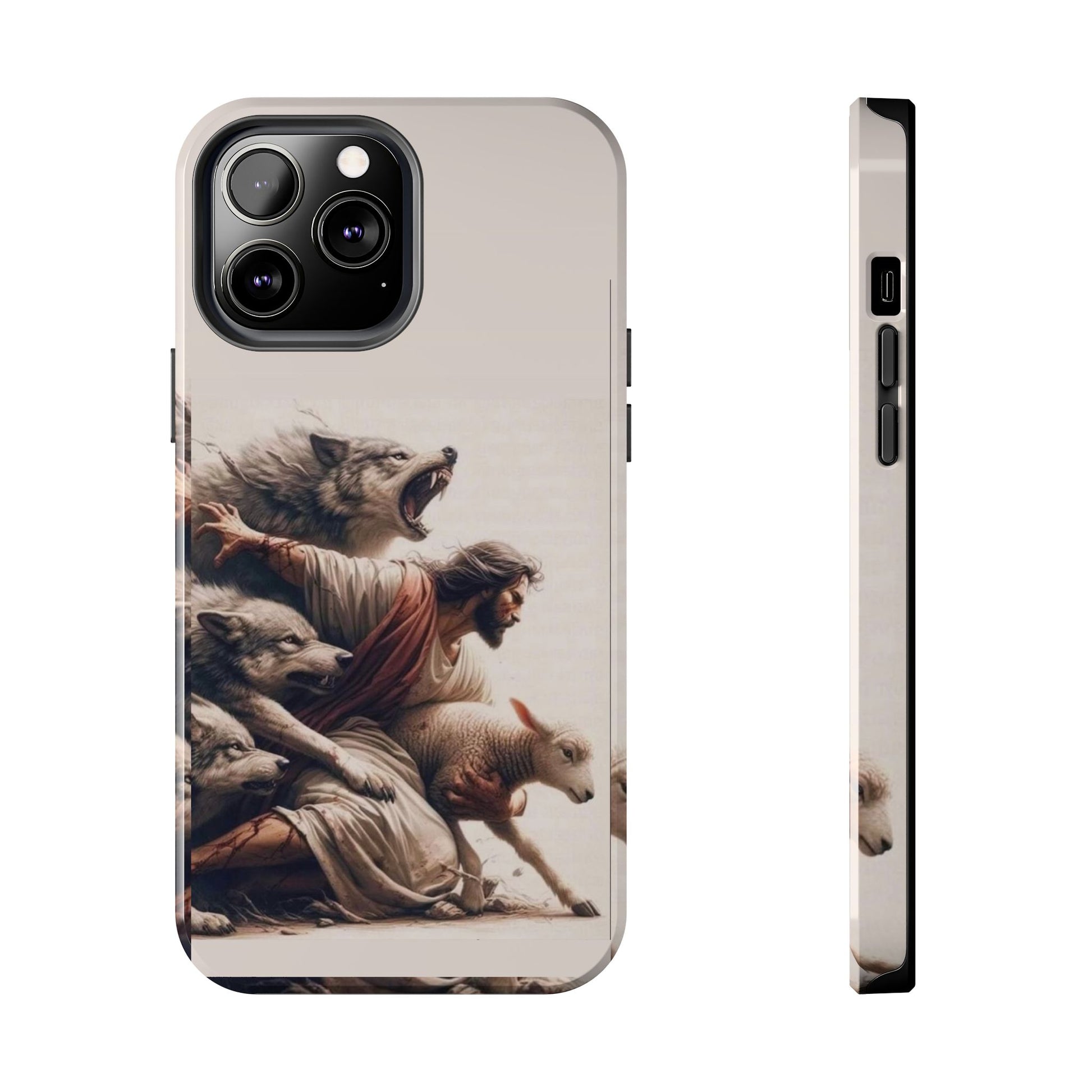Jesus x Wolves Christian Themed Tough Phone Cases for Iphones & Samsung Phones