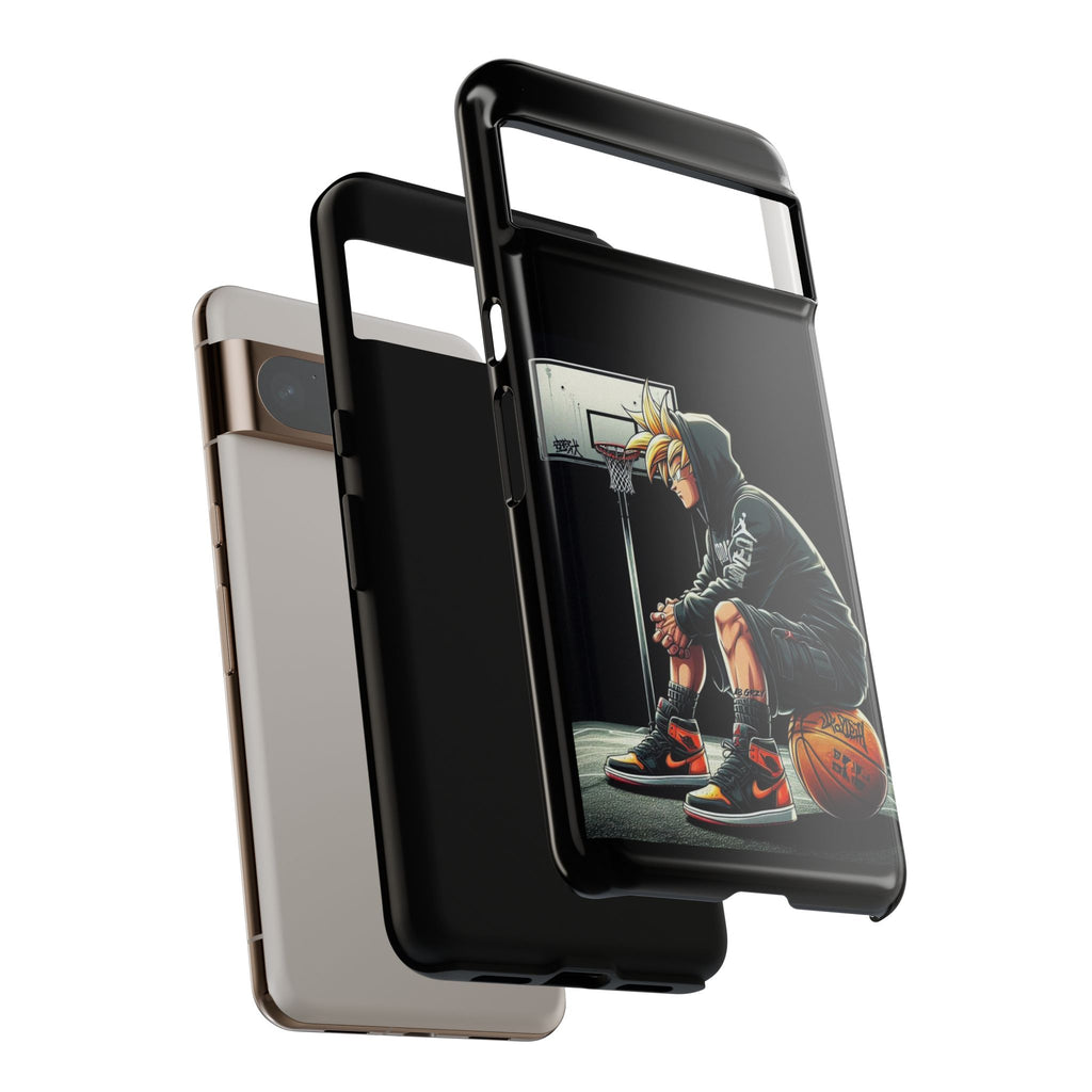 Son Goku Basketball Tough Cases for iPhones, Samsung, and Pixel
