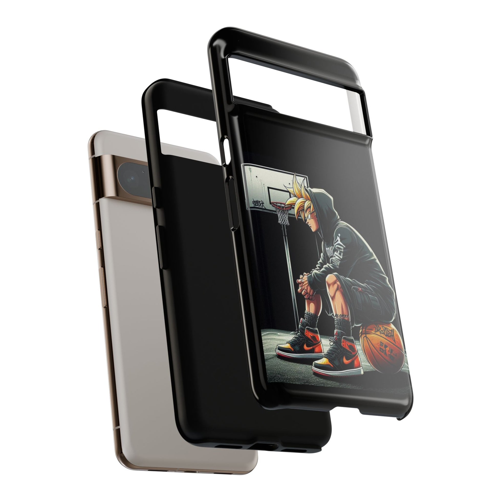 Son Goku Basketball Tough Cases for iPhones, Samsung, and Pixel