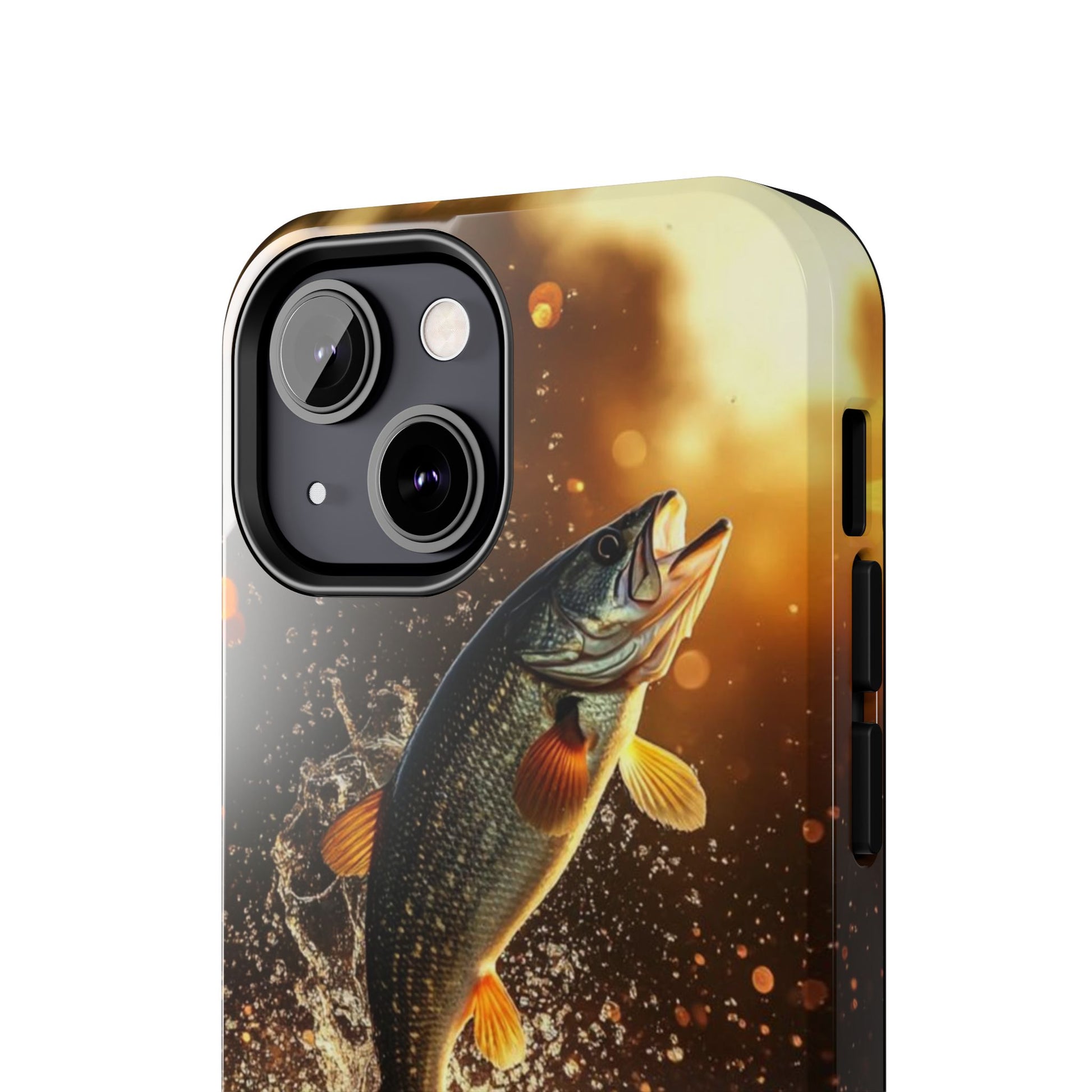 Jumping Bass Fish Theme Phone Cases for iPhones & Samsung Phones