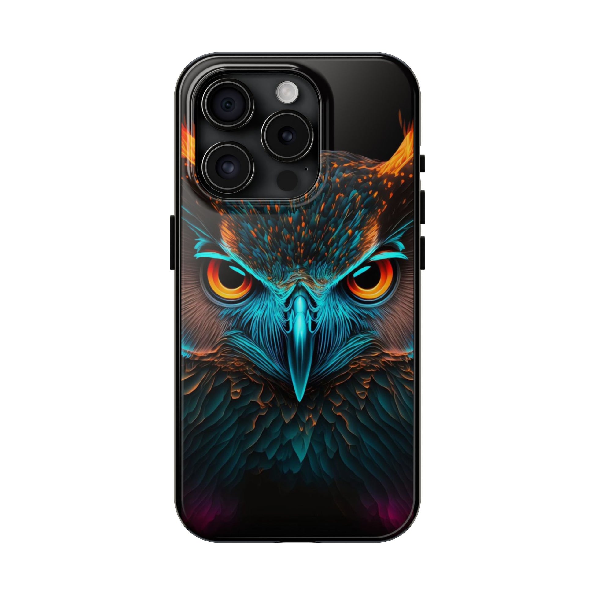 Neon Owl Theme Phone Cases for iPhones & Samsung Phones