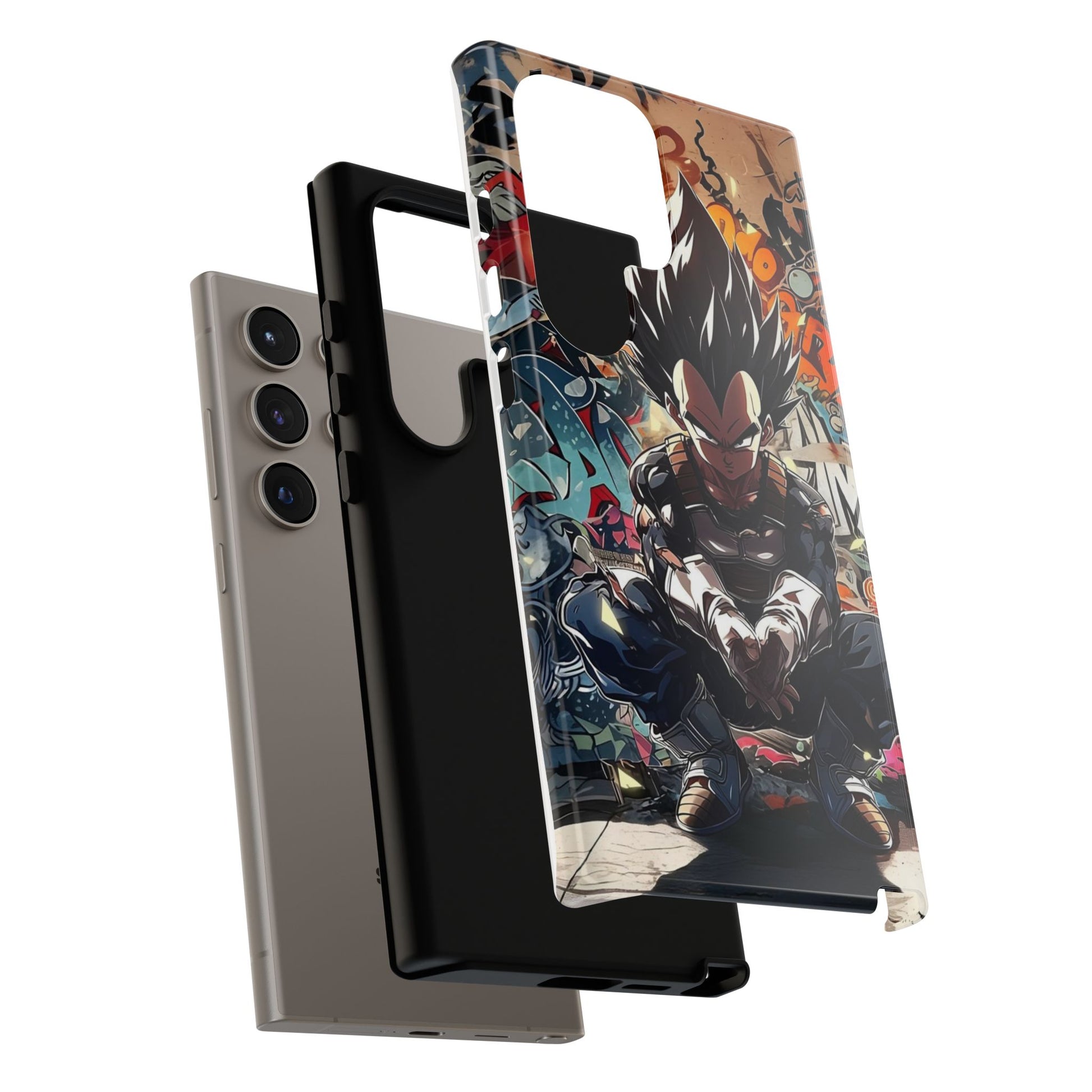 Anime Vegeta Dragon ball Z Tough Cases for iPhones, Samsung, and Pixel