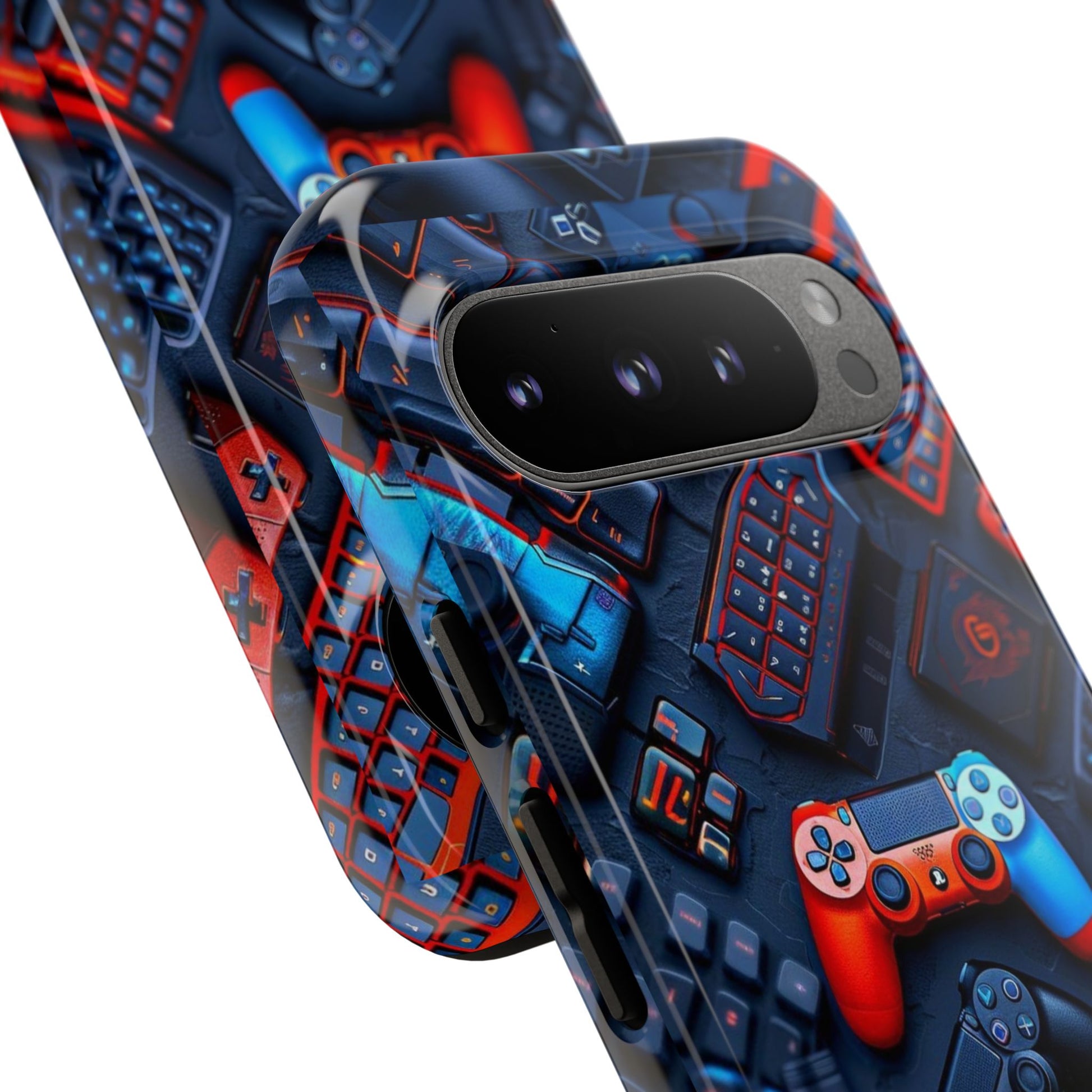 Gamer Themed Controllers Tough Cases for iPhones, Samsung, and Pixel