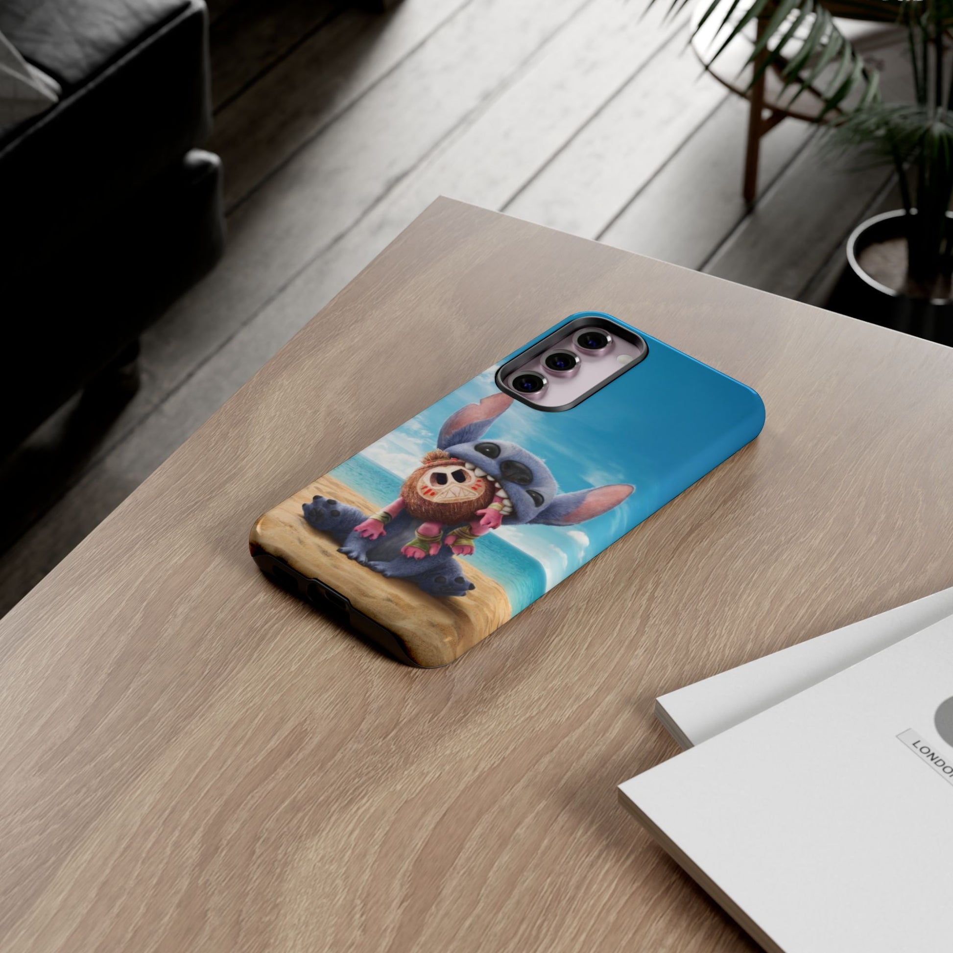 Stitch Beach Sunset Landscape Phone Case for iPhone, Samsung Galaxy, & Pixel Phones