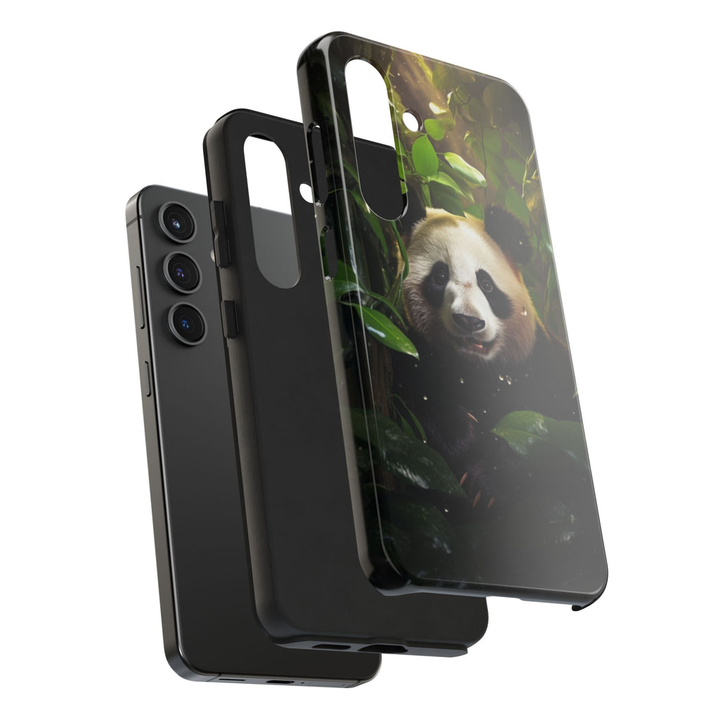 Smiling Panda Theme Phone Cases for iPhones & Samsung Phones