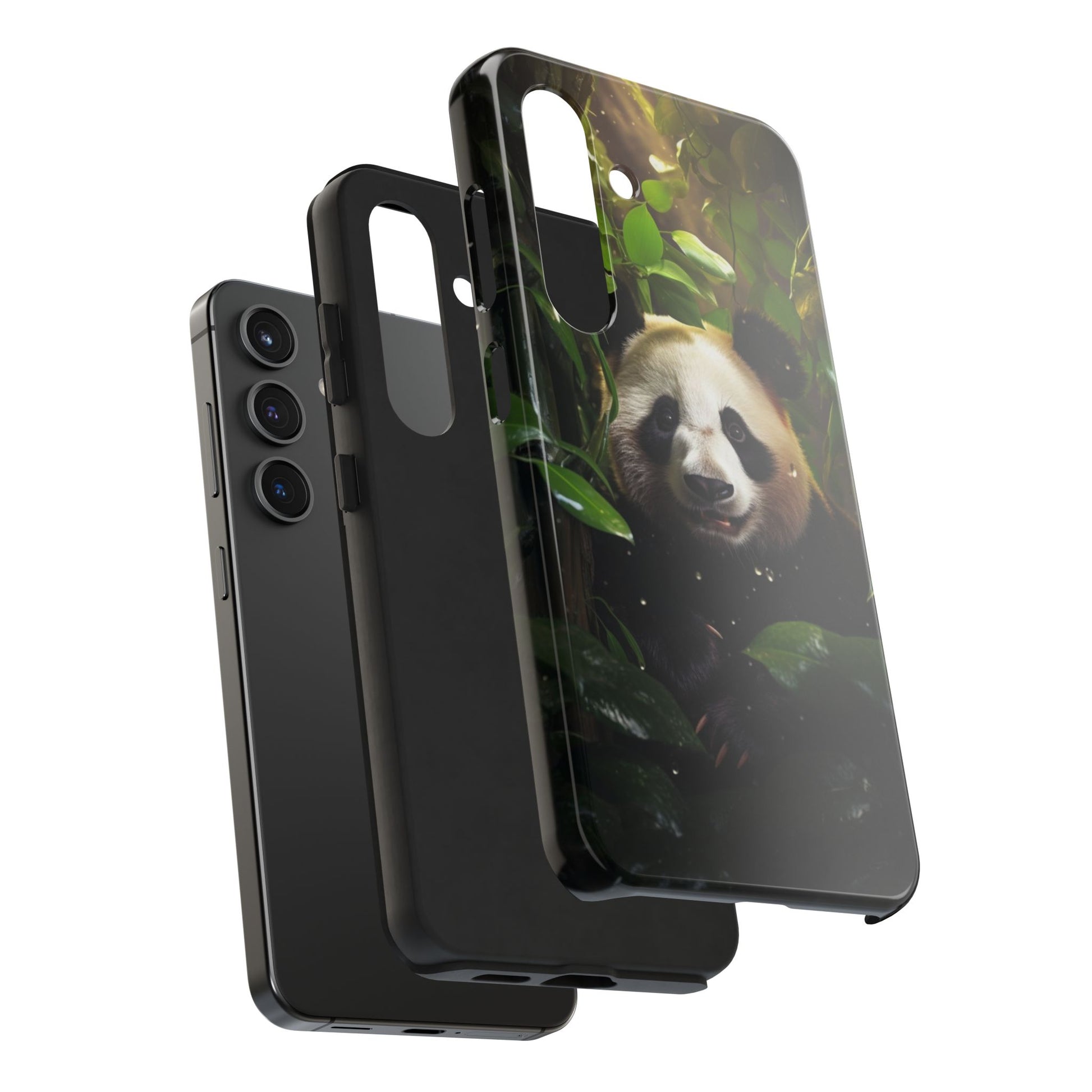 Smiling Panda Theme Phone Cases for iPhones & Samsung Phones