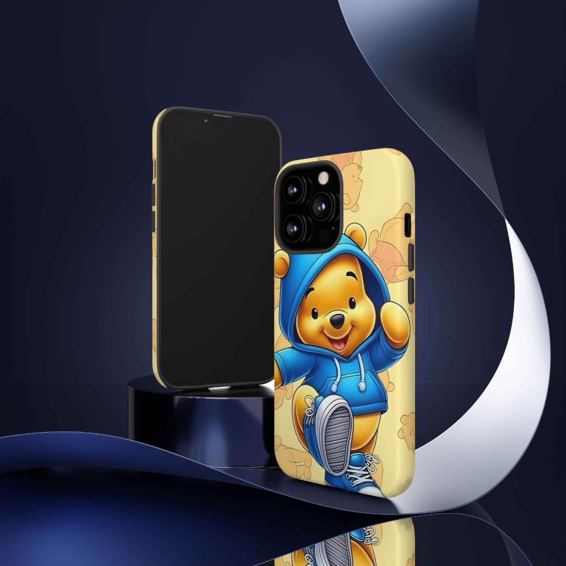 Cute Pooh Bear Phone Case, Tough Case