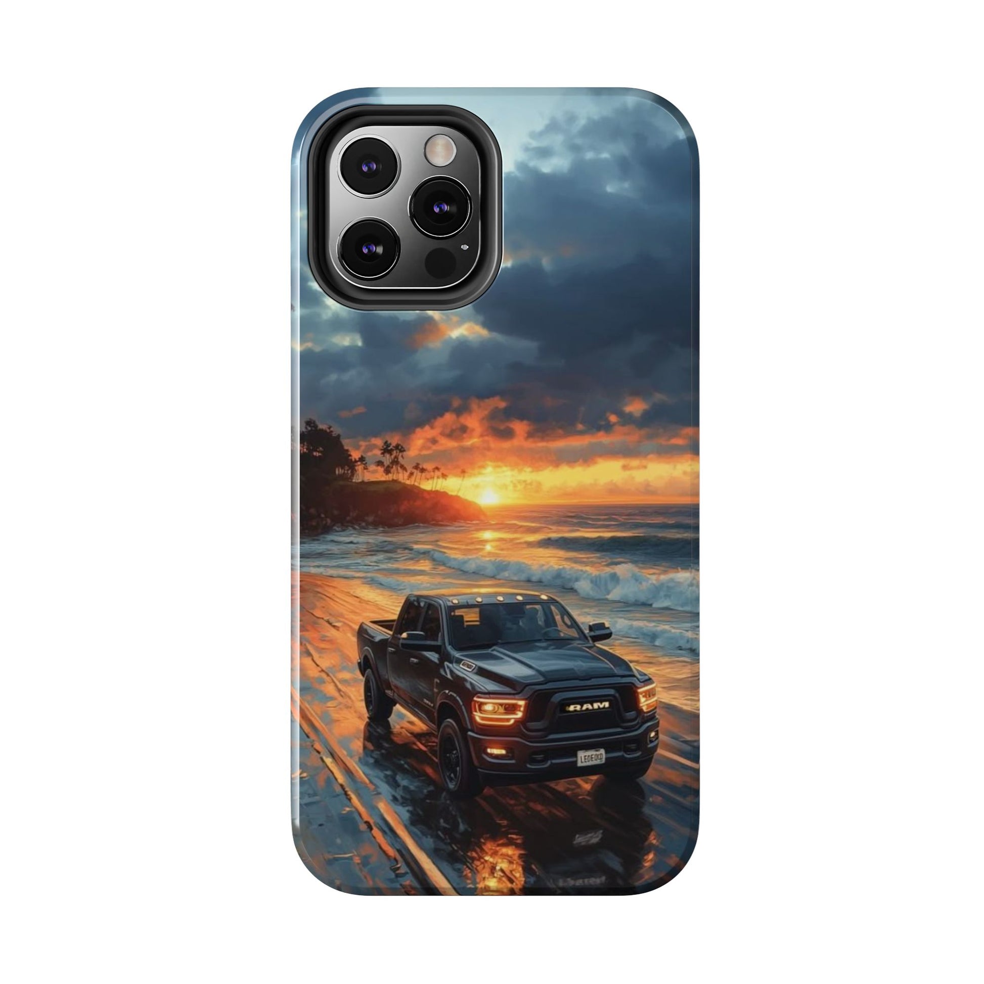Dodge Ram Beach Phone Cases for Iphones & Samsung Phones Durable