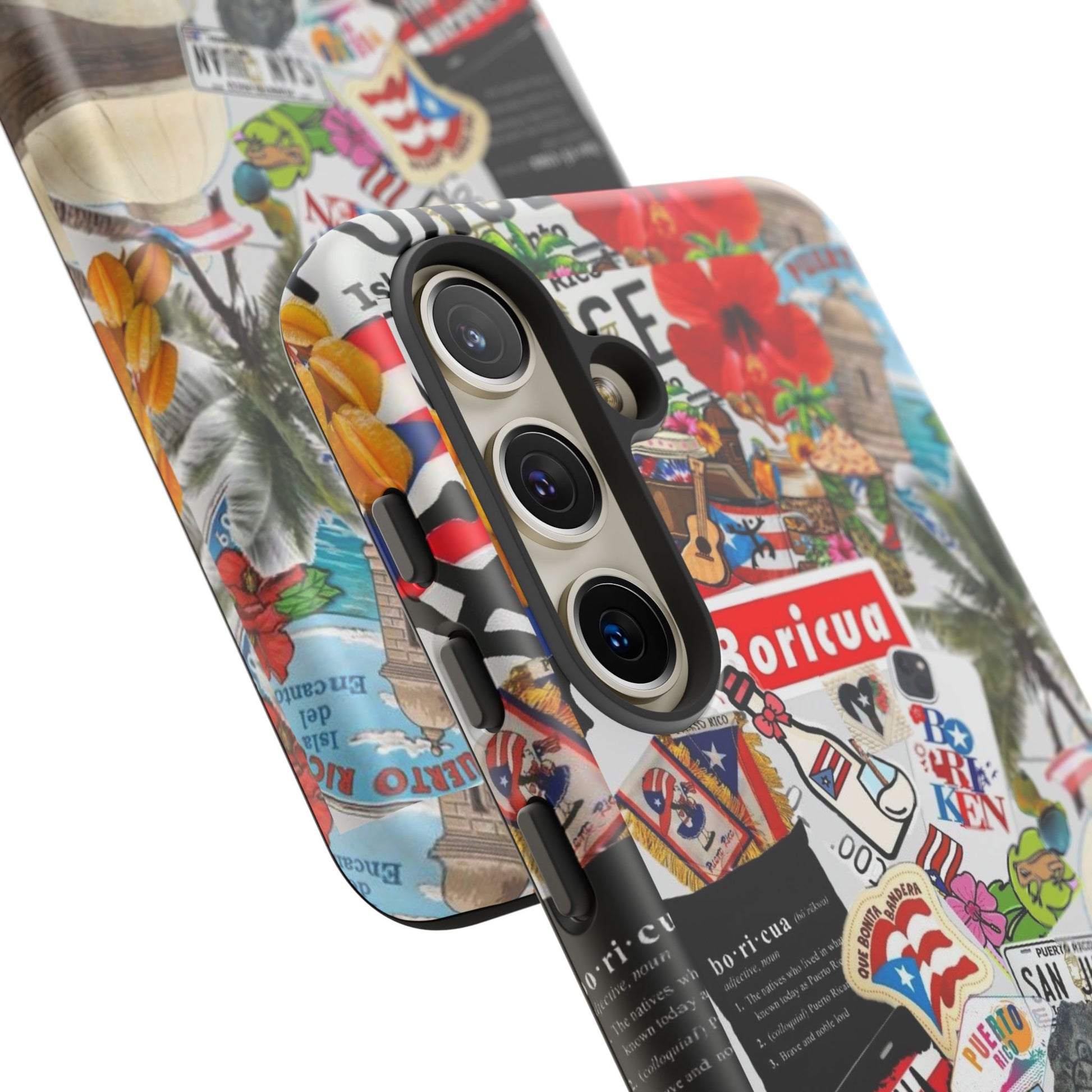 Puerto Rico Boricua Art Tough Cases for iPhones, Samsung, and Pixel