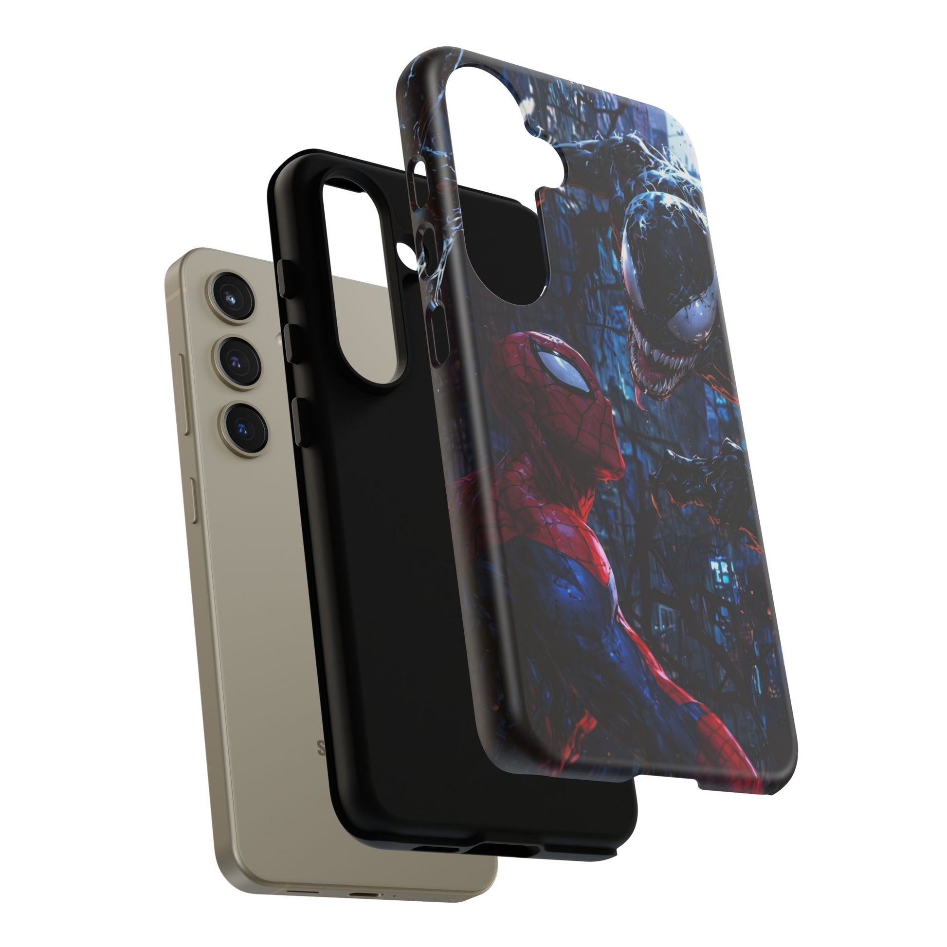 Venom x Spiderman Phone Case, Tough Cases for iPhones, Samsung, and Pixel