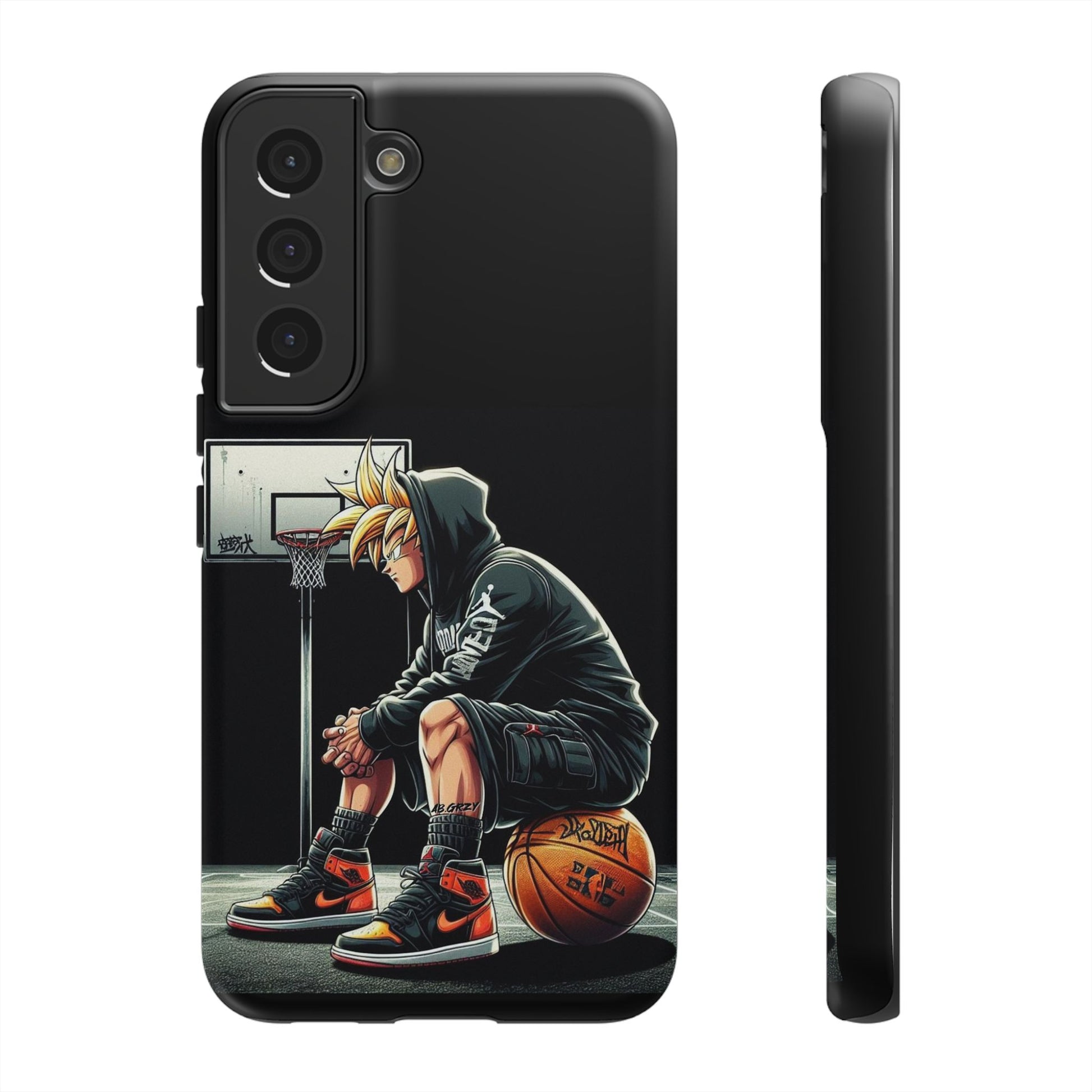 Son Goku Basketball Tough Cases for iPhones, Samsung, and Pixel