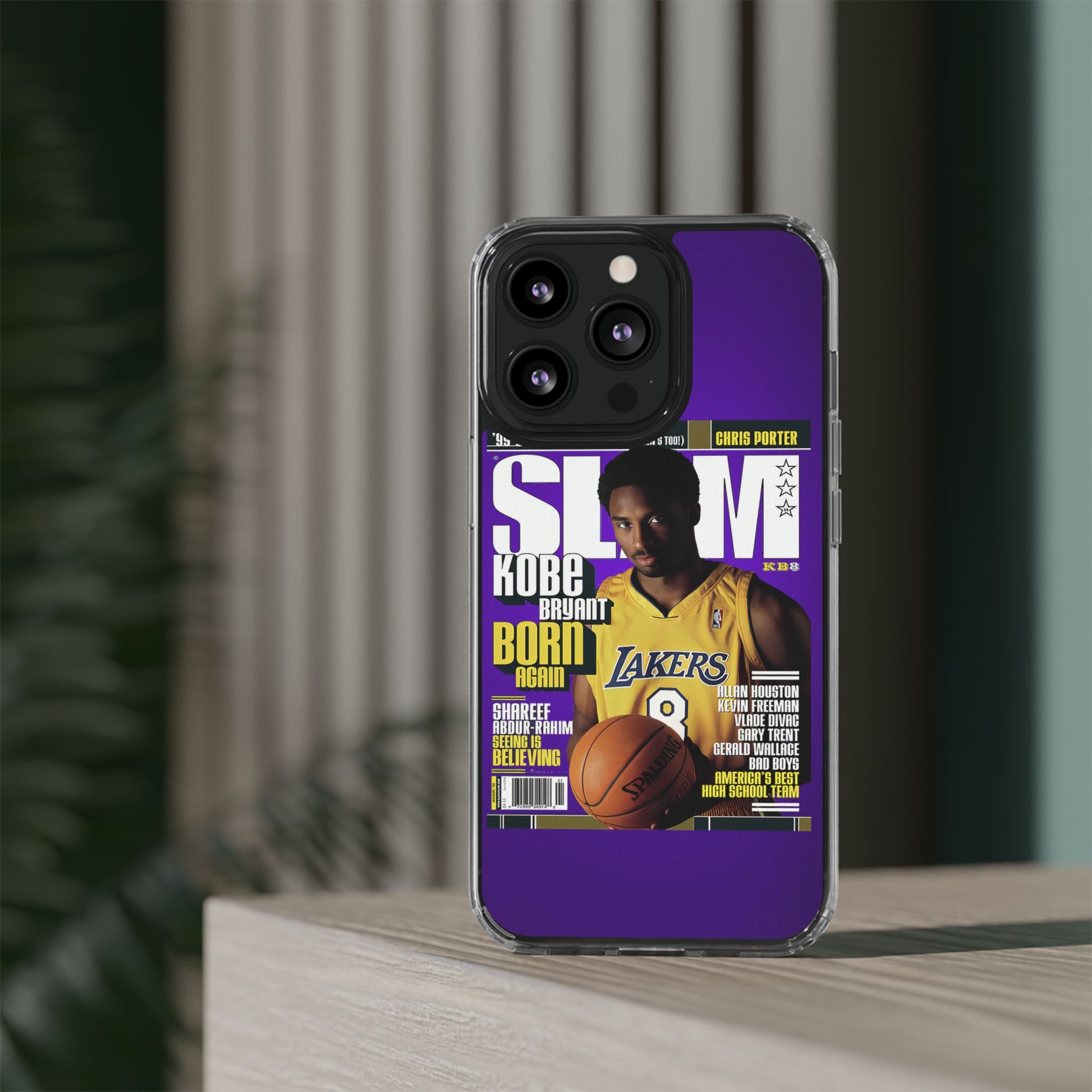 SLAM Cover Kobe Basketball Inspired design Clear Phone Cases