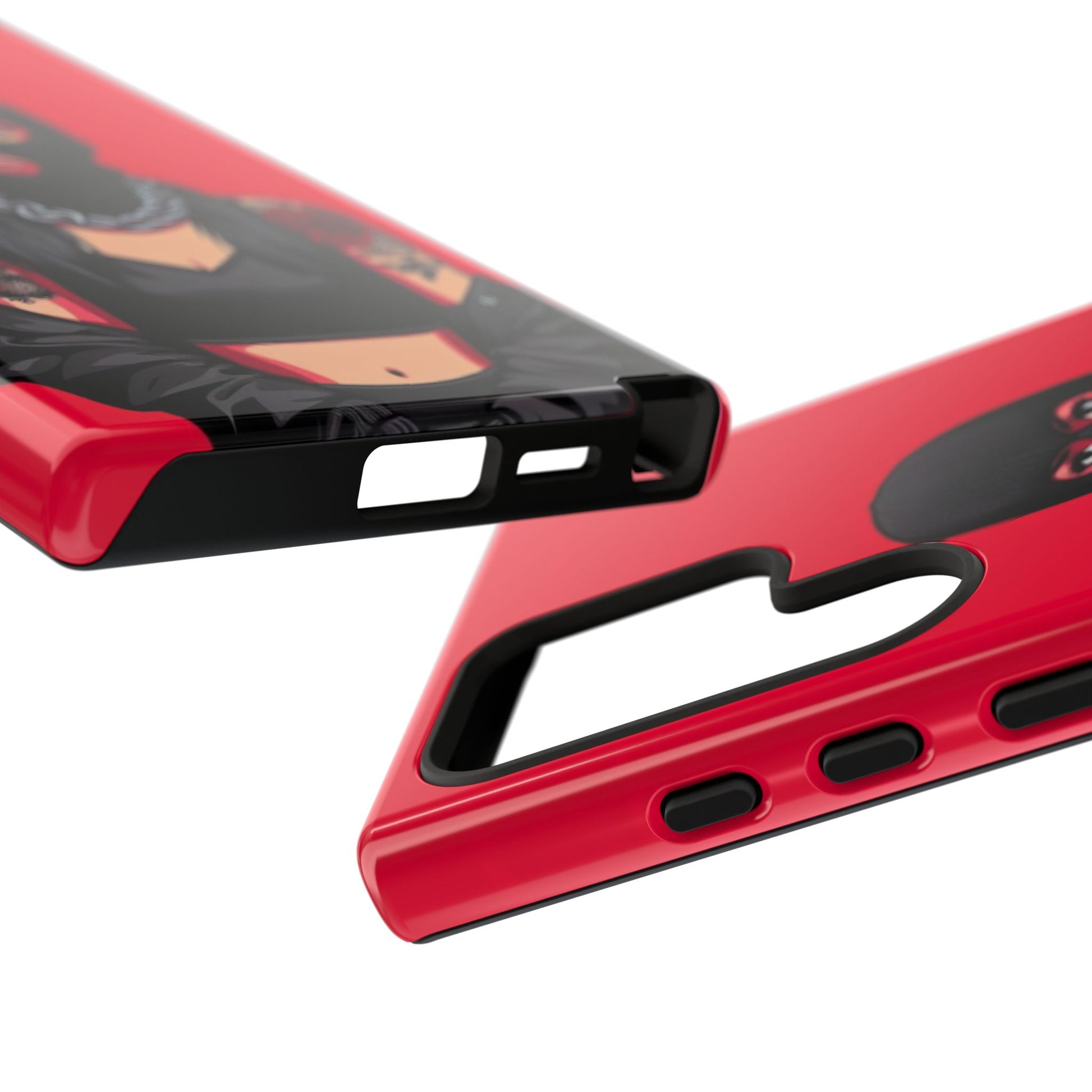 Thug Girl Red Design Tough Cases for iPhones, Samsung, and Pixel