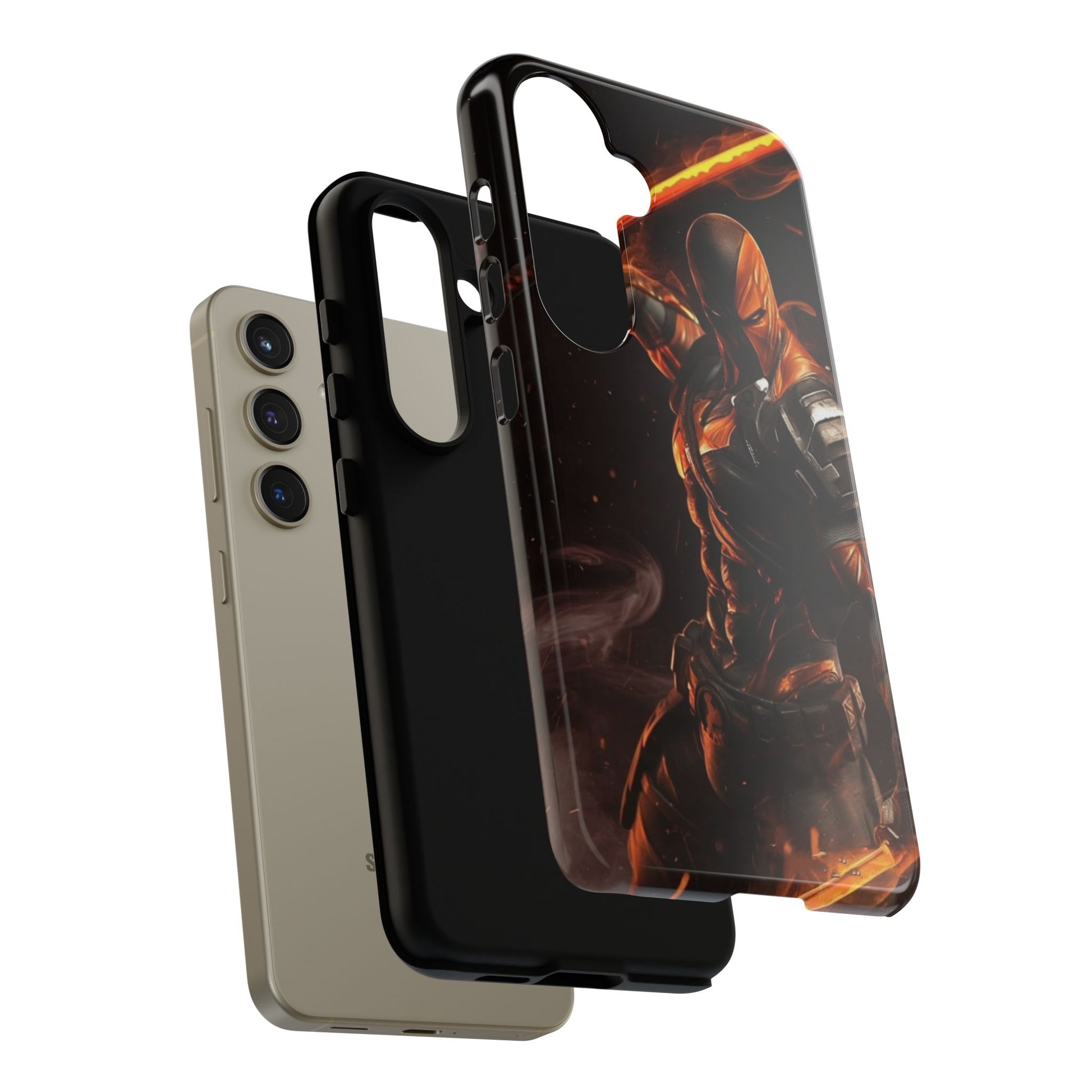 DC Comics Death Stroke Tough Cases for iPhones, Samsung, and Pixel