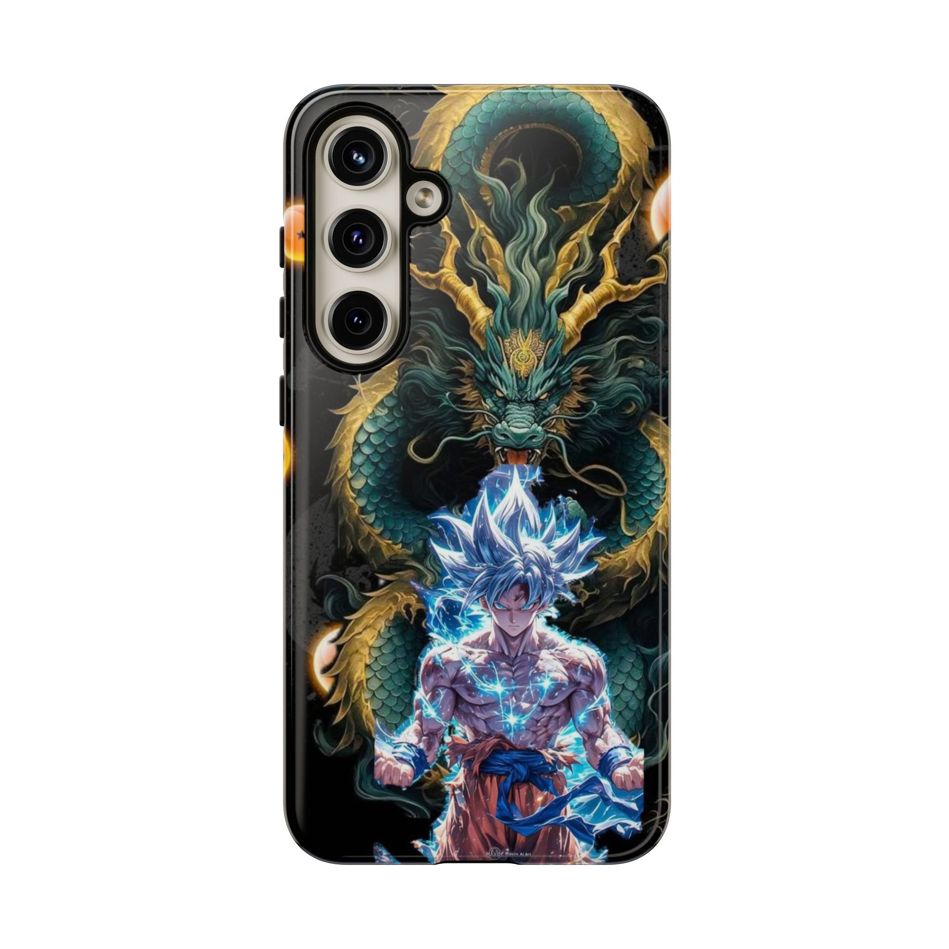 Anime Goku x Shenron Dragonball Z Tough Cases for iPhones, Samsung, and Pixel