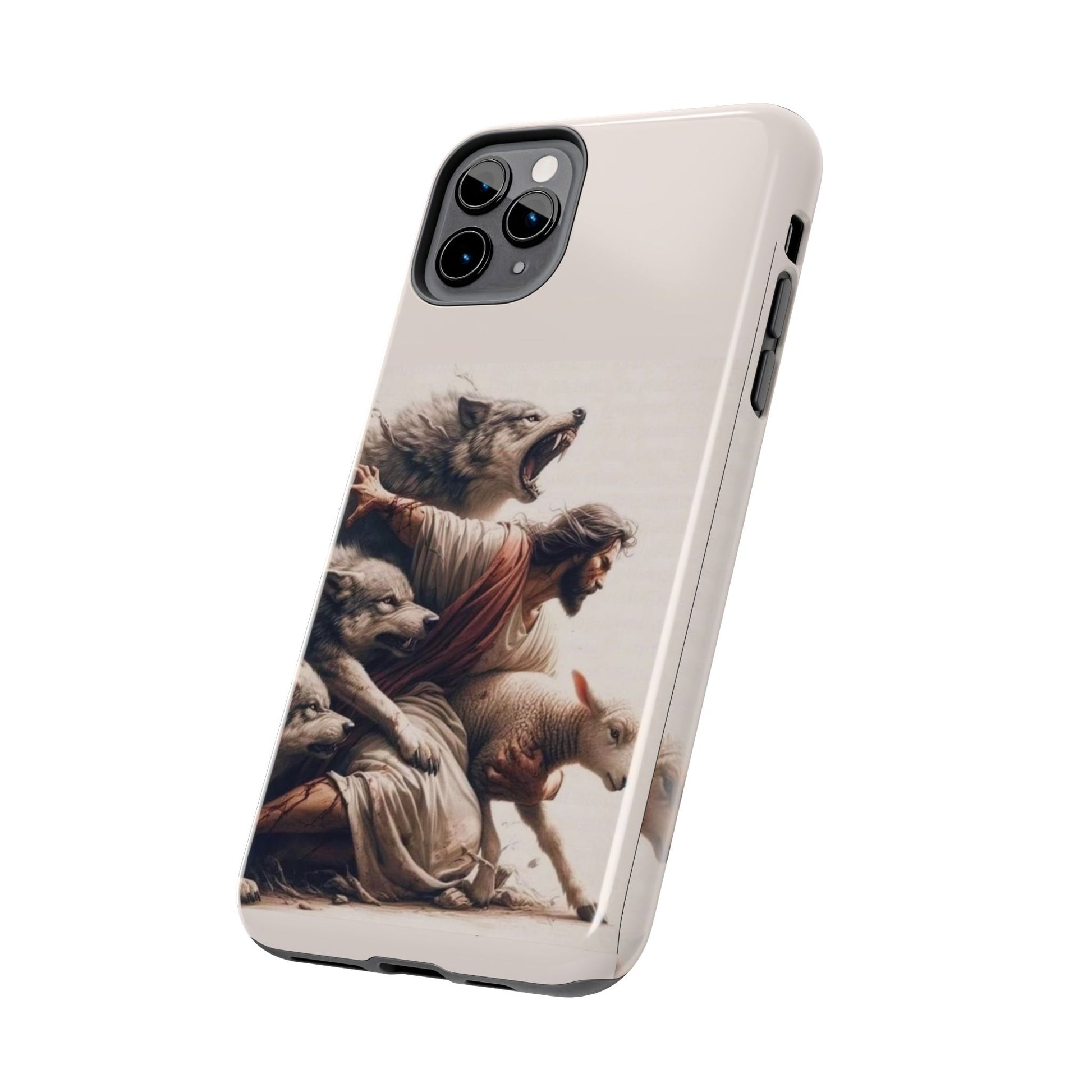Jesus x Wolves Christian Themed Tough Phone Cases for Iphones & Samsung Phones