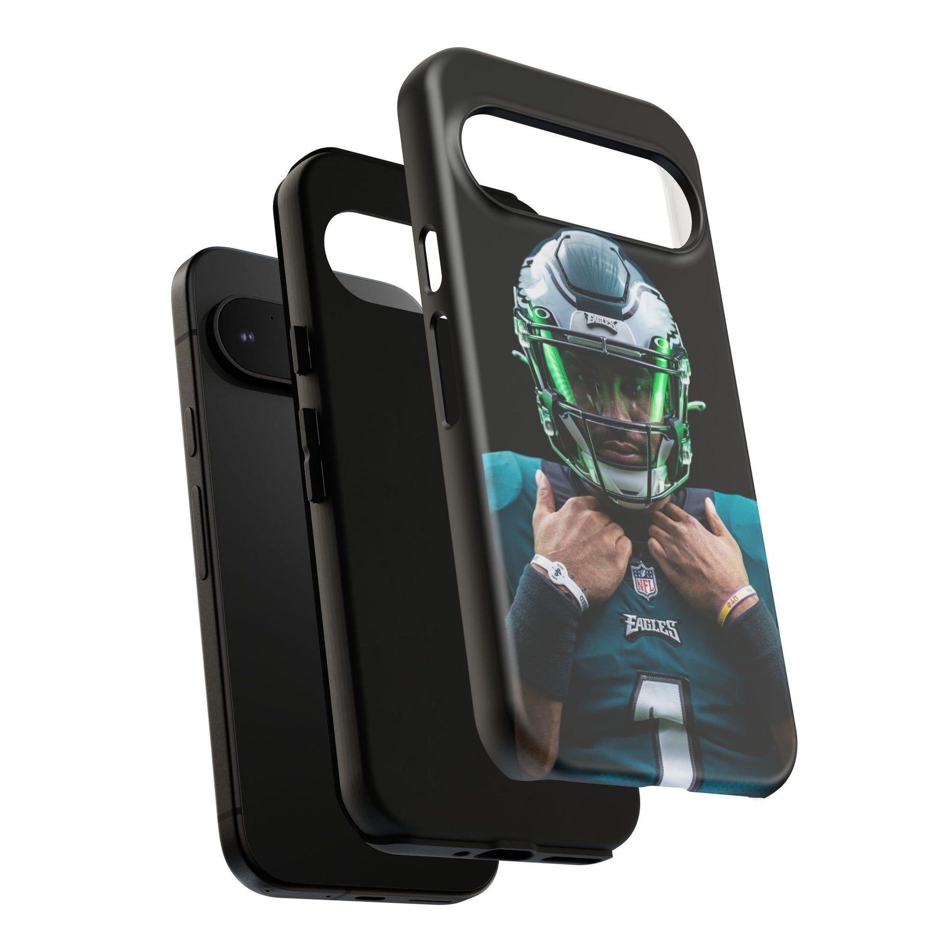 Eagles Football Jalen Hurts Tough Cases for iPhones, Samsung, and Pixel