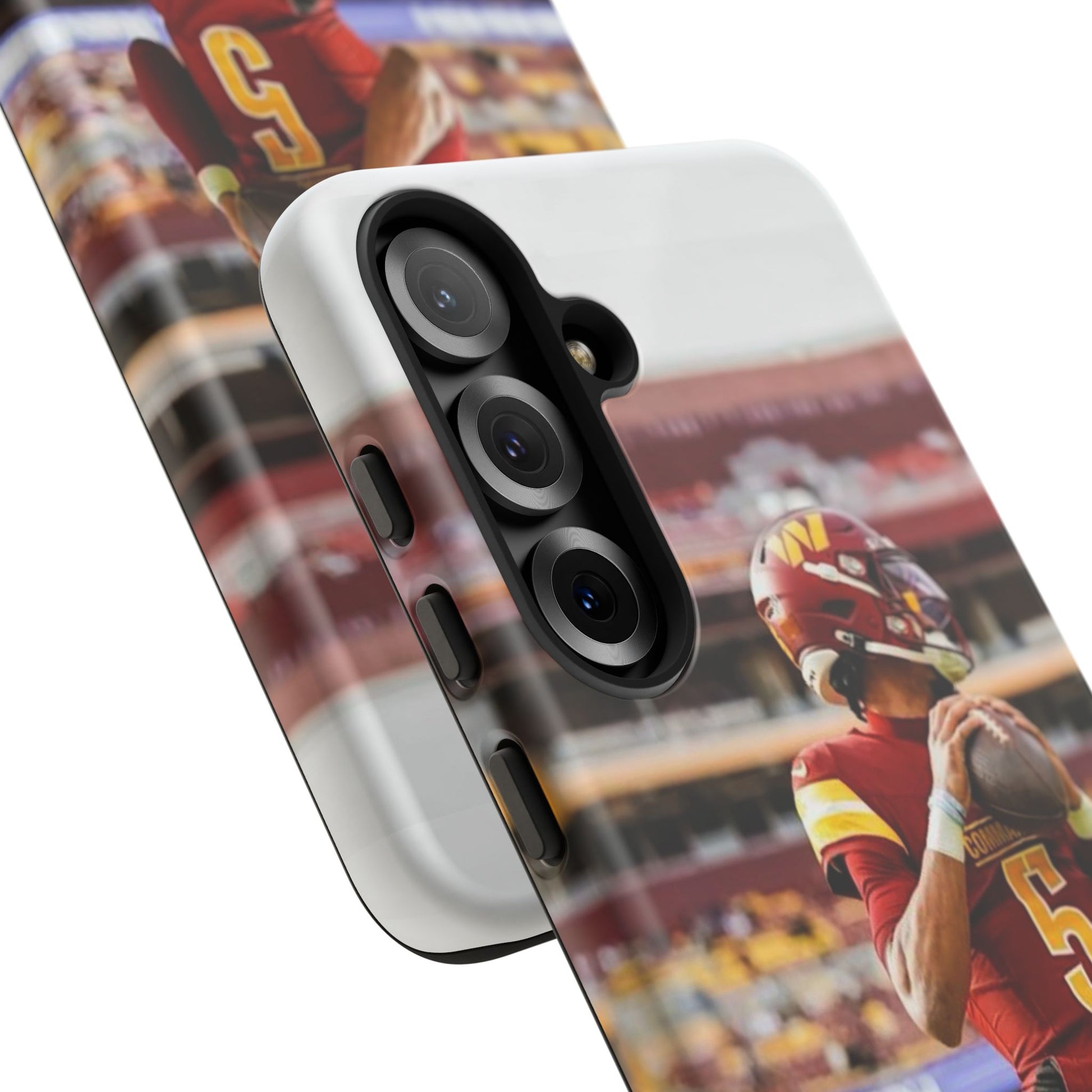 Jayden Daniels Washington Football Tough Cases for iPhones, Samsung, and Pixel