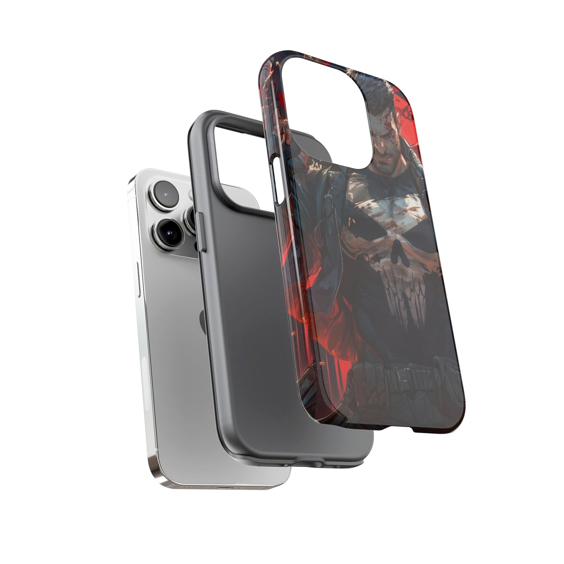 Punisher Tough Cases for iPhones, Samsung, and Pixel