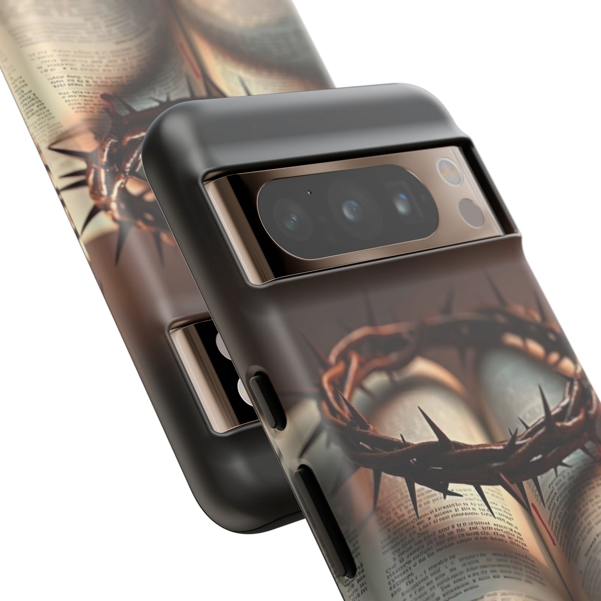 Crown of Thorns and Bible Christian Tough Cases for iPhones, Samsung, and Pixel
