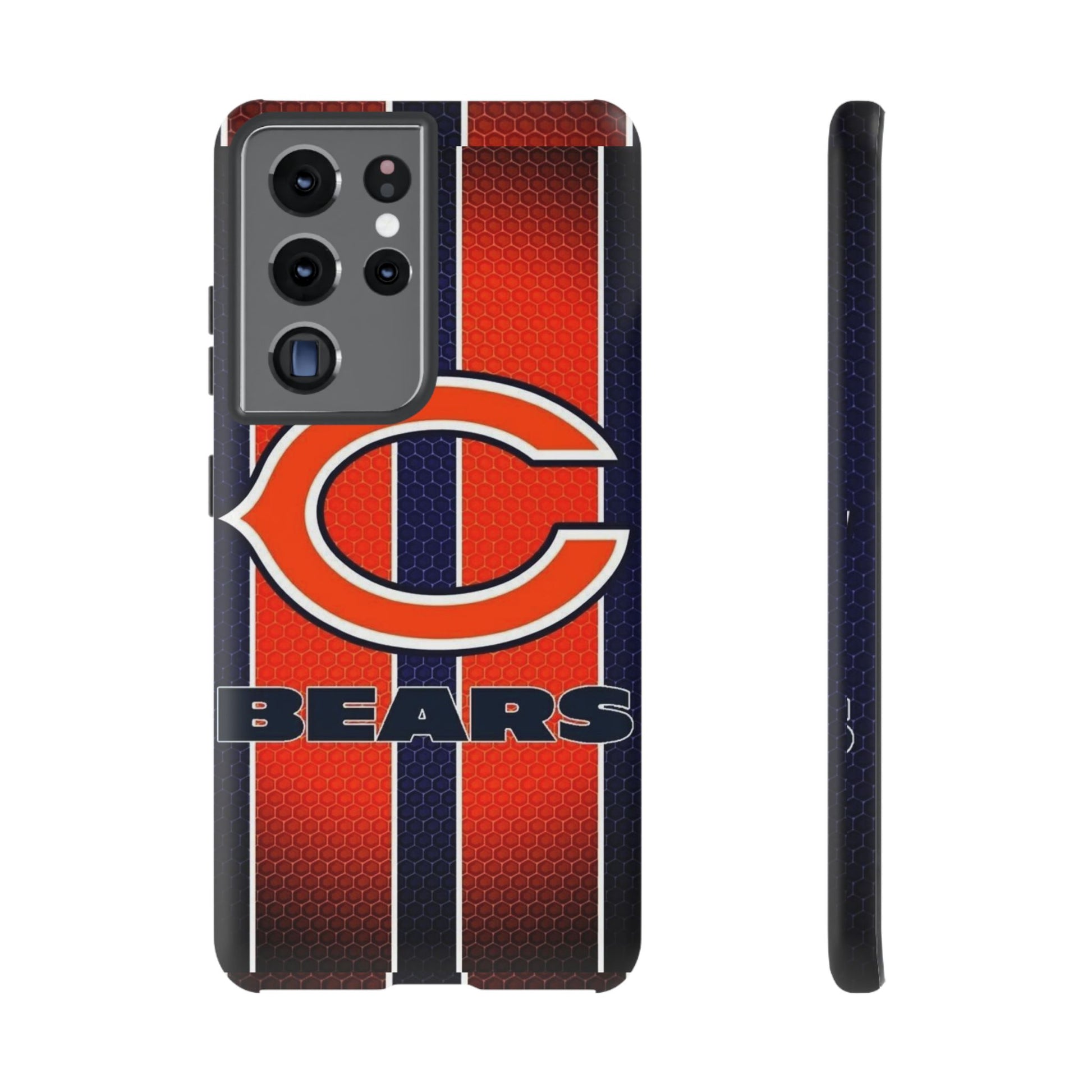 Chicago Bears Stripes Football Phone Case, Tough Cases for iPhones, Samsung, and Pixel