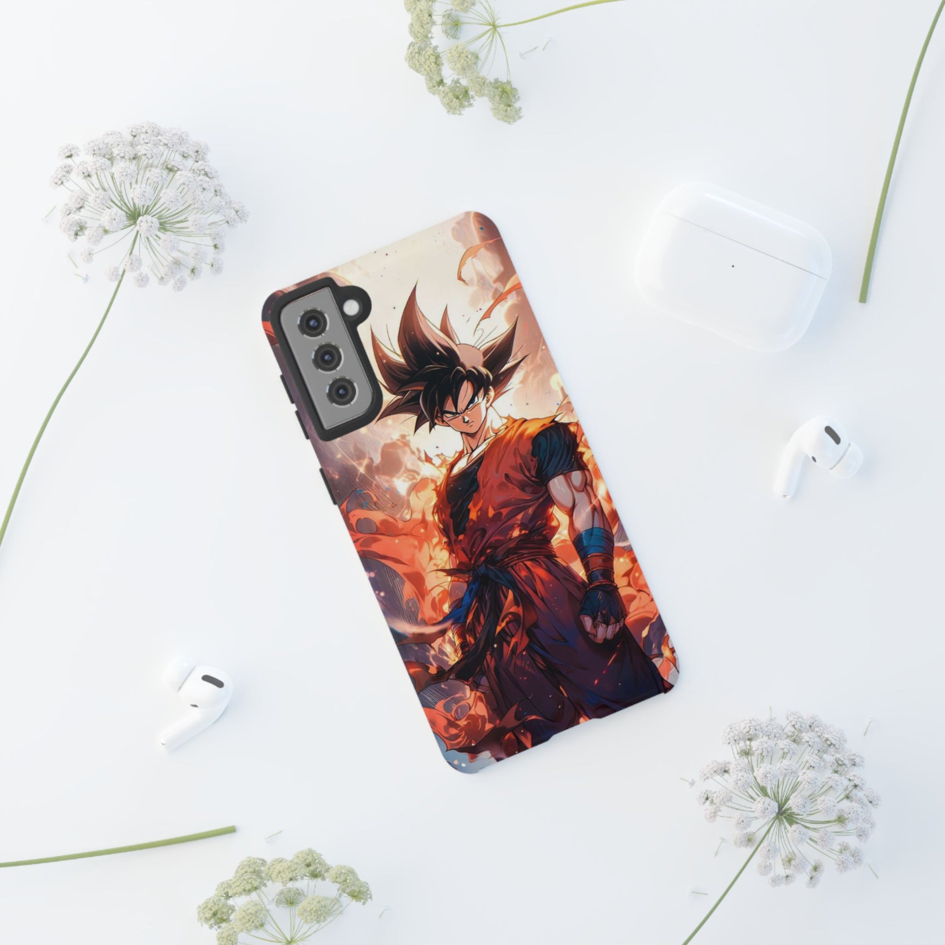 Anime Manga Dragon Ball Z Goku Tough Cases for iPhones, Samsung, and Pixel
