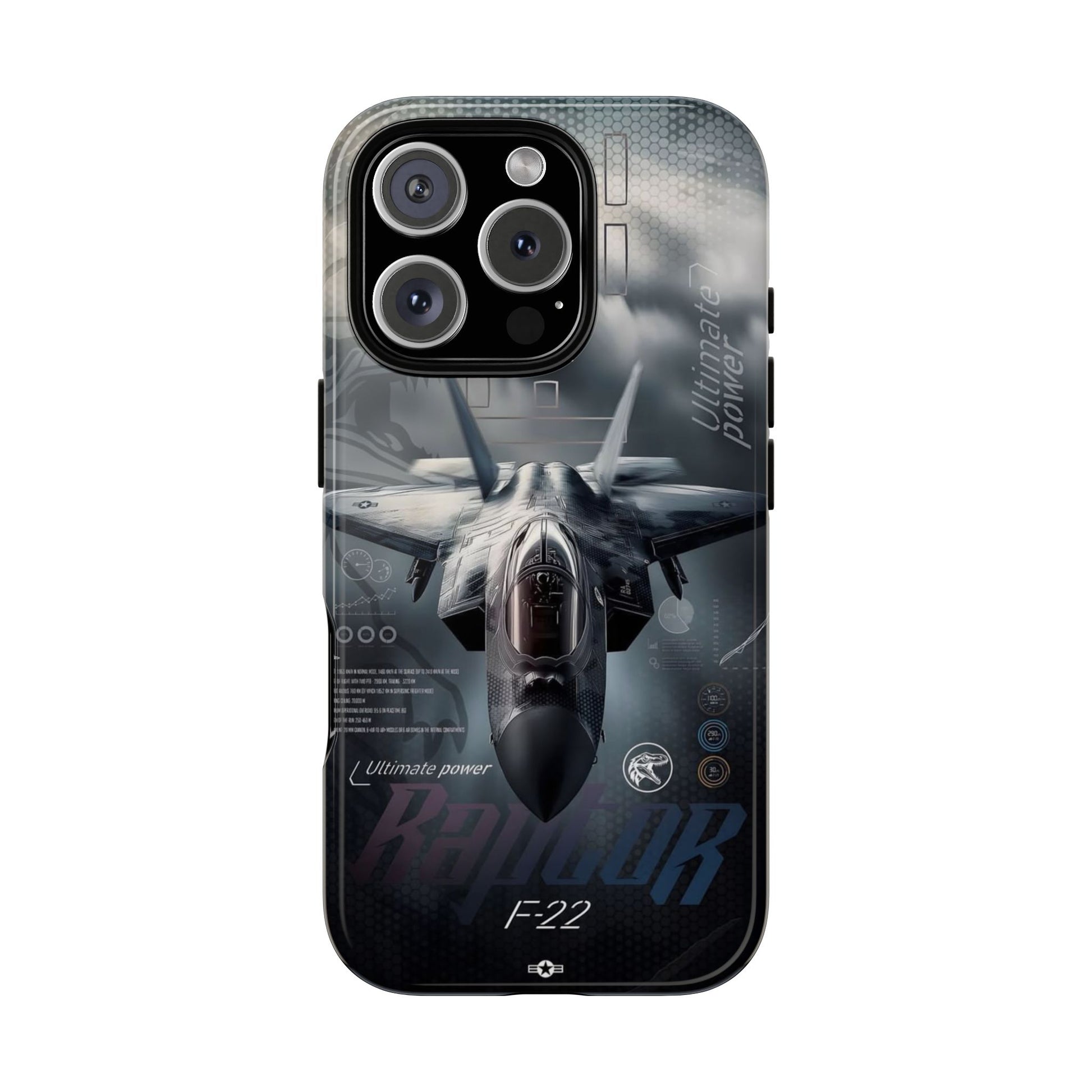 F-22 Raptor Fighter Jet Tough Cases for iPhones, Samsung, and Pixel
