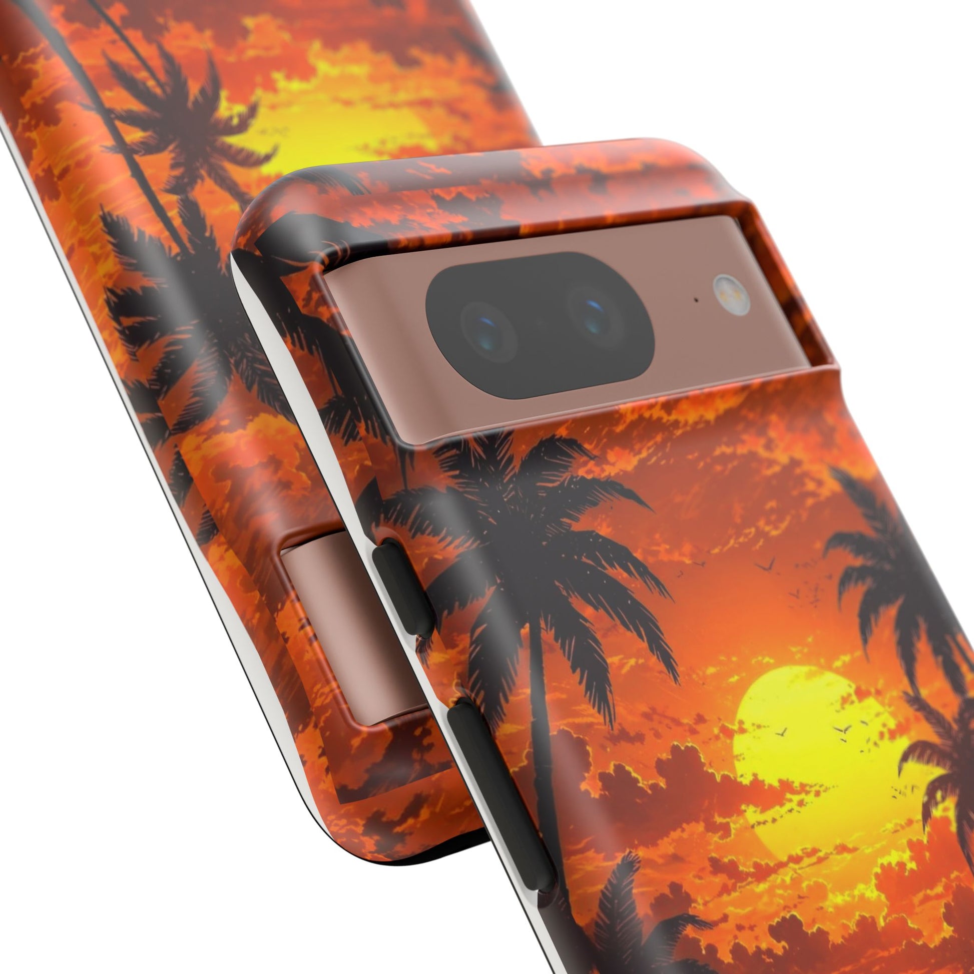 Beautiful Beach Sunset Tough Cases for iPhones, Samsung, and Pixel