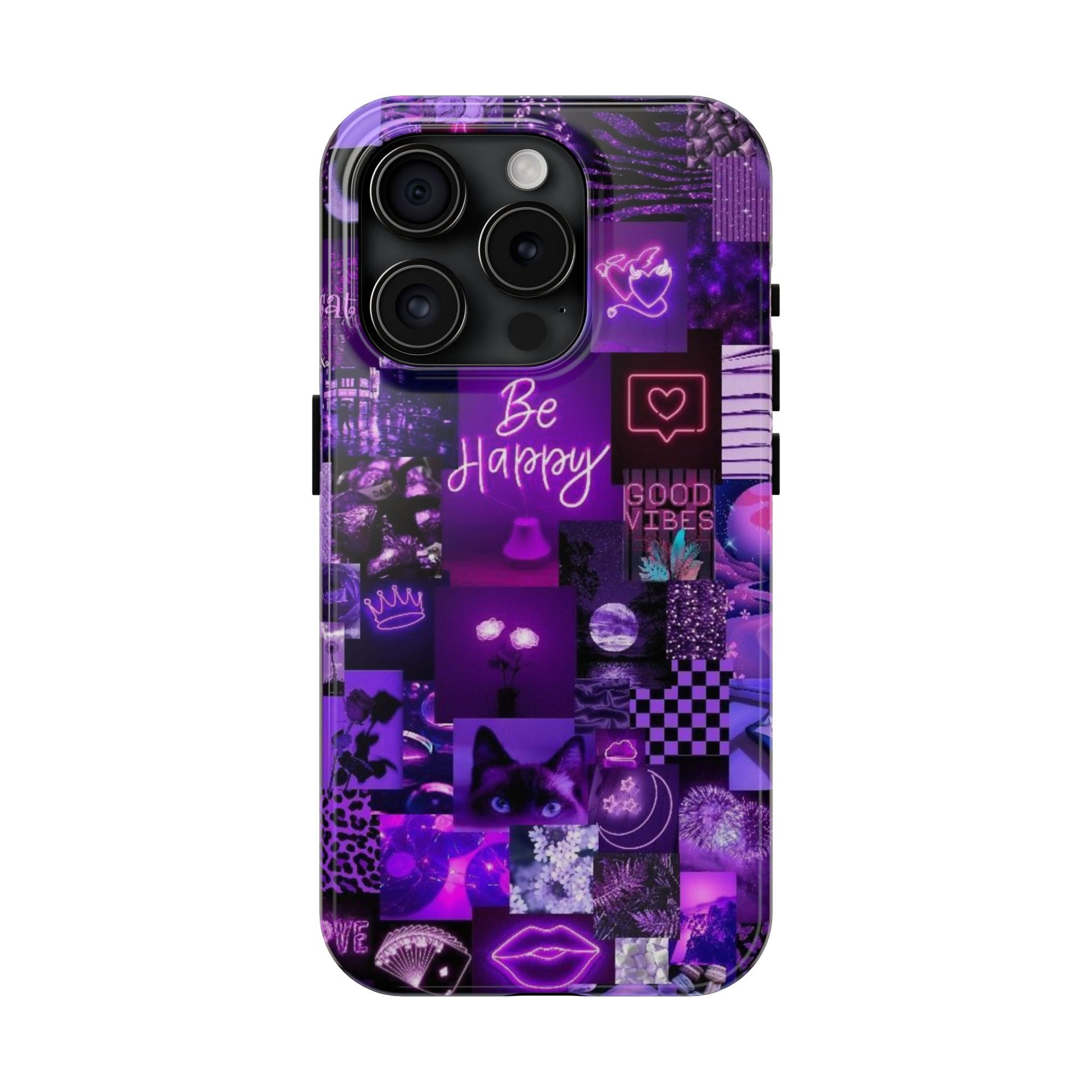 Be Happy Themed Tough Phone Cases for Iphones & Samsung Phones