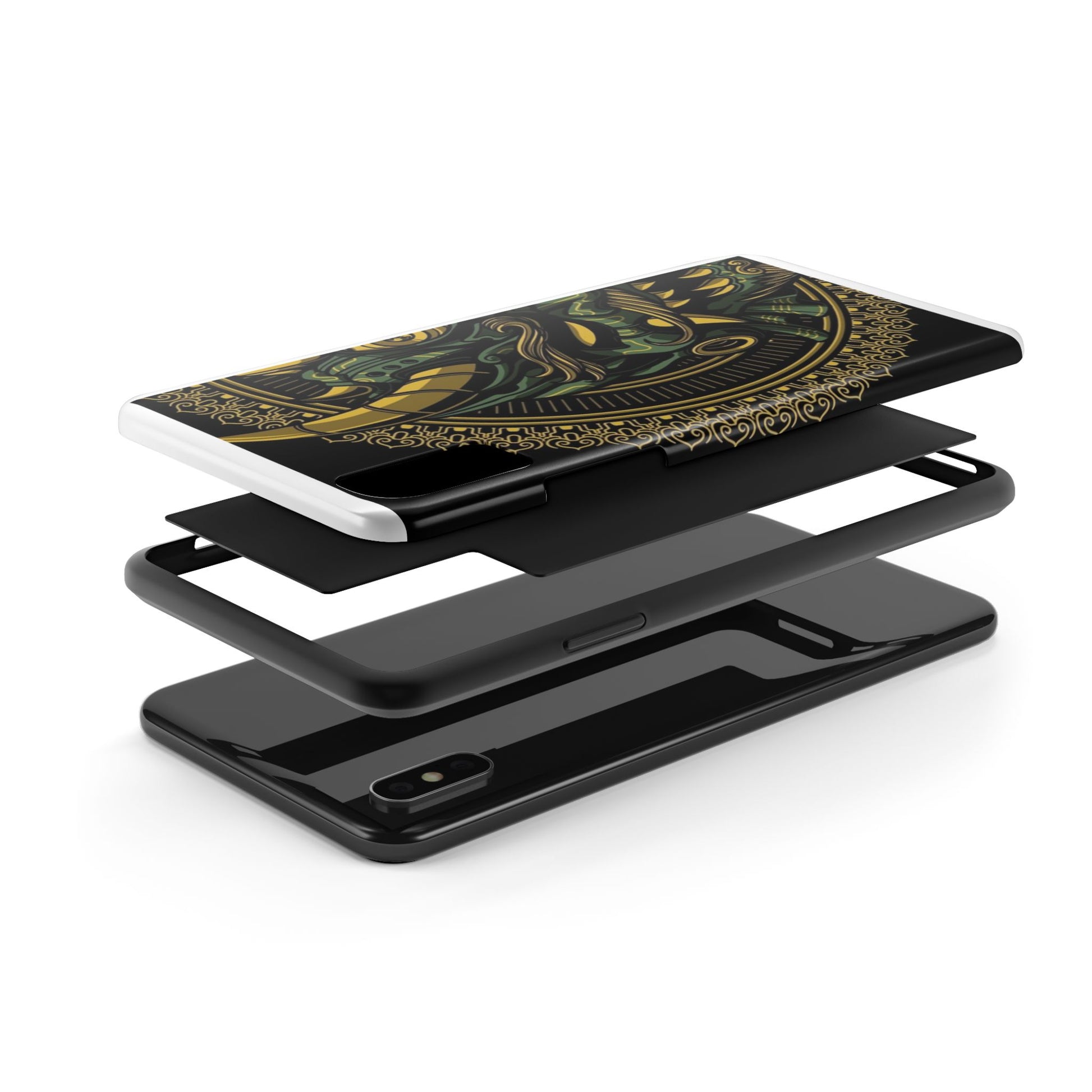Kabuki Mask Theme Phone Cases for Iphones & Samsung Durable