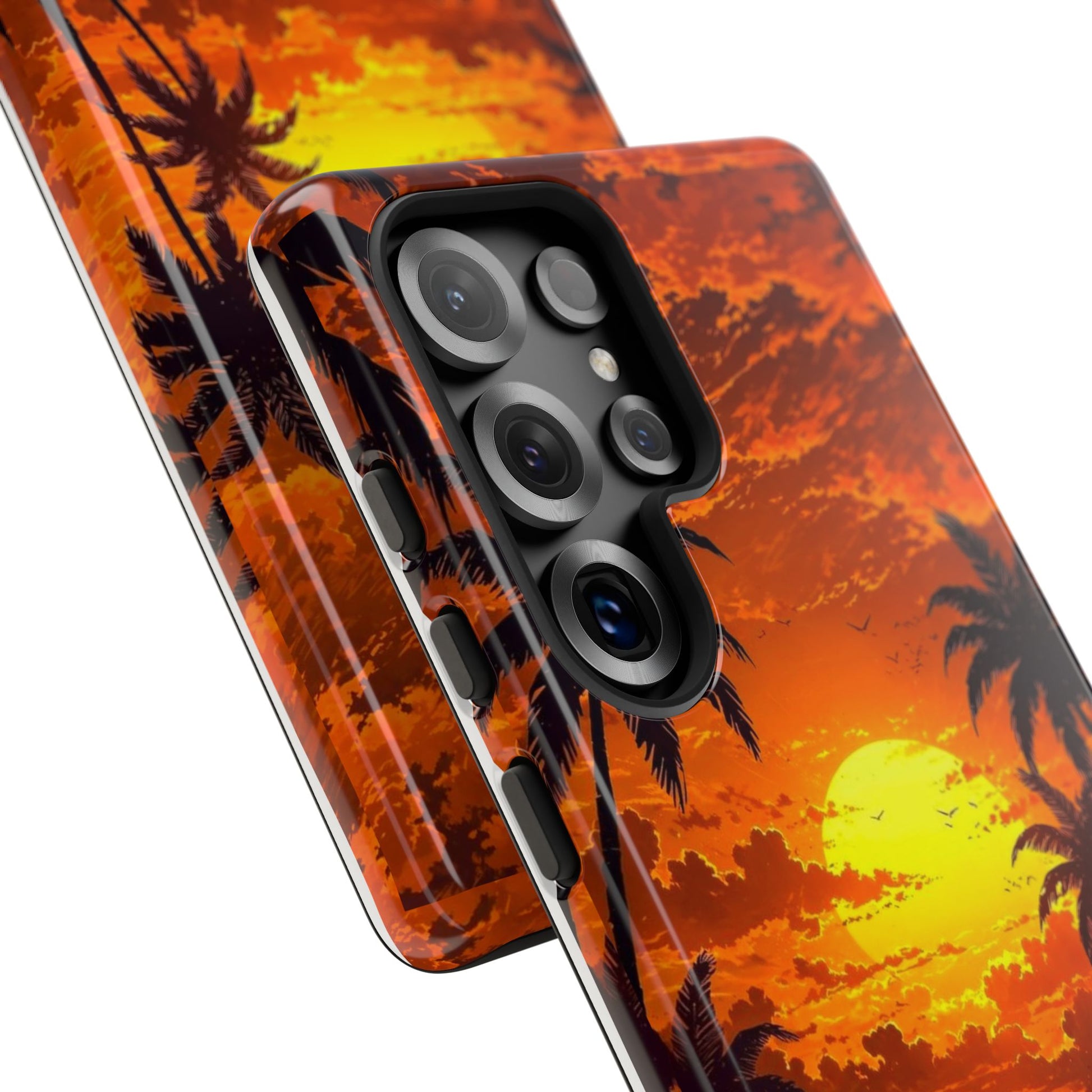 Beautiful Beach Sunset Tough Cases for iPhones, Samsung, and Pixel