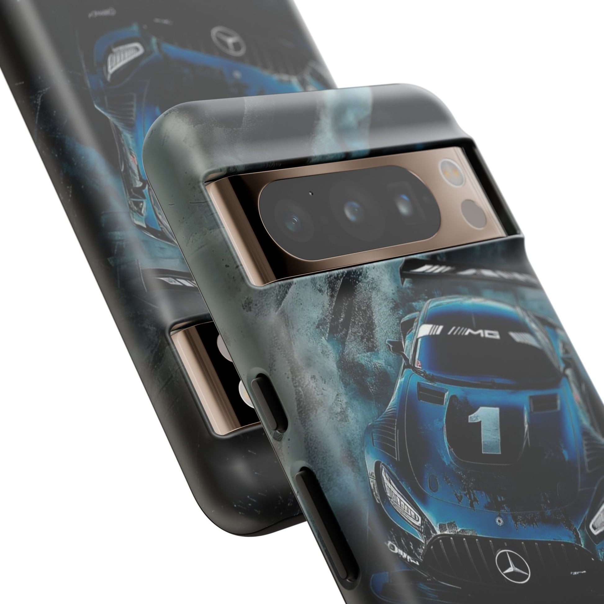 Mercedes AMG Racing Car Tough Cases for iPhones, Samsung, and Pixel
