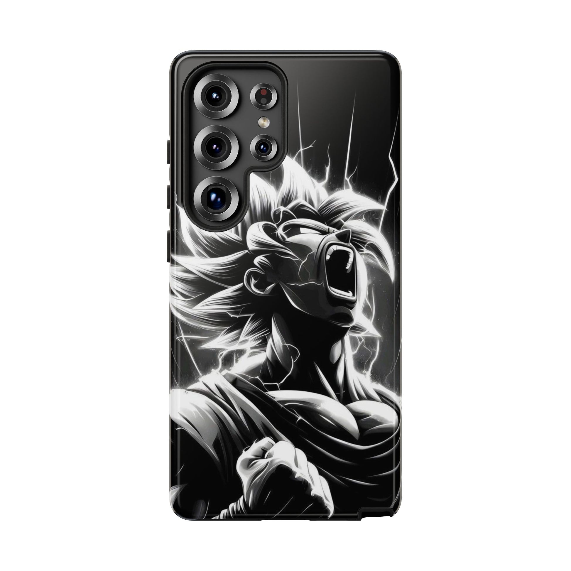 Anime Saiyan Rage Dragon ball Z Tough Cases for iPhones, Samsung, and Pixel