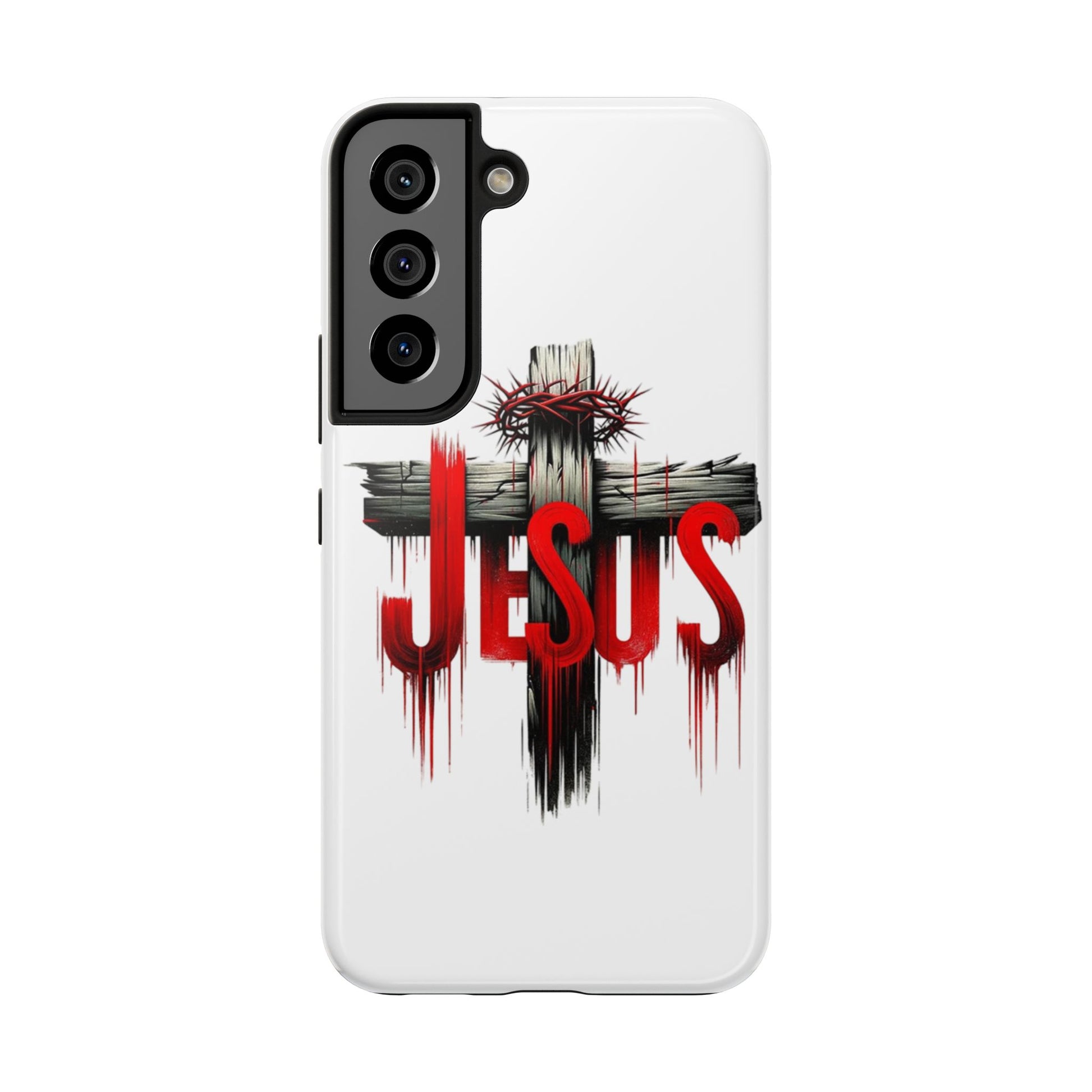 Jesus Cross and Crown Christian Theme Phone Cases for iPhones & Samsung Phones