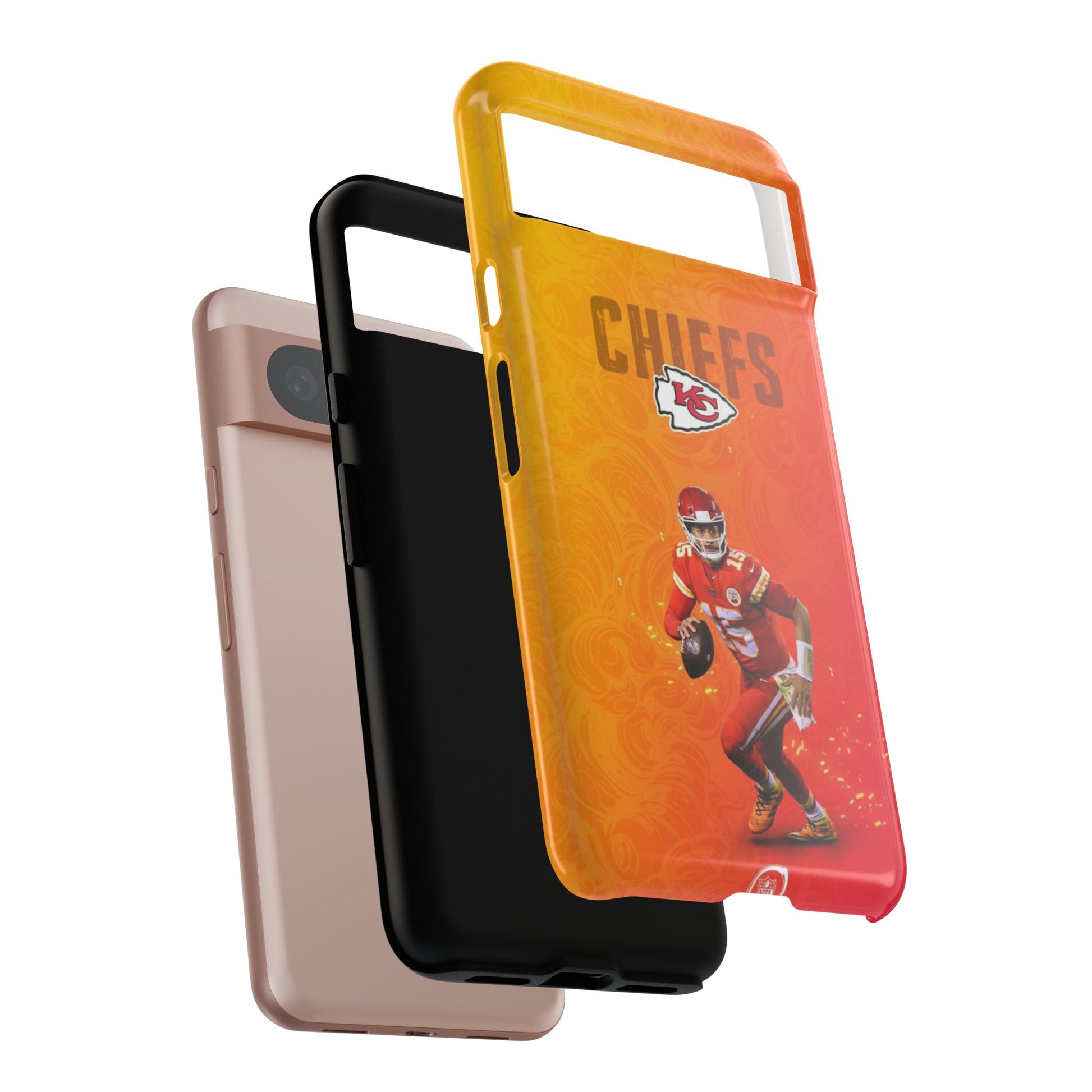 Kansas City Chiefs Patrick Mahomes Football Tough Cases for iPhones, Samsung, and Pixel
