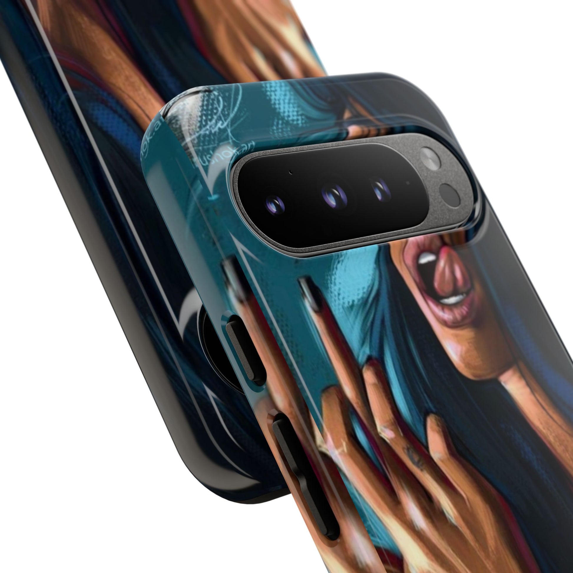 Tough Girl Theme Urban Design Cases for iPhones, Samsung, and Pixel